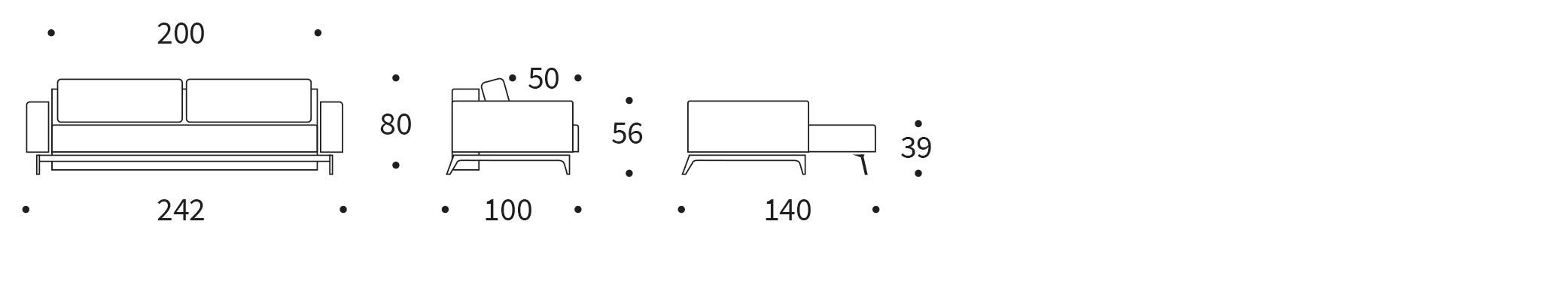 Entdecken Sie das Idun Bettsofa von Innovation Living: elegantes skandinavisches Design, vielseitig einsetzbar und ideal für Gästeübernachtungen.
