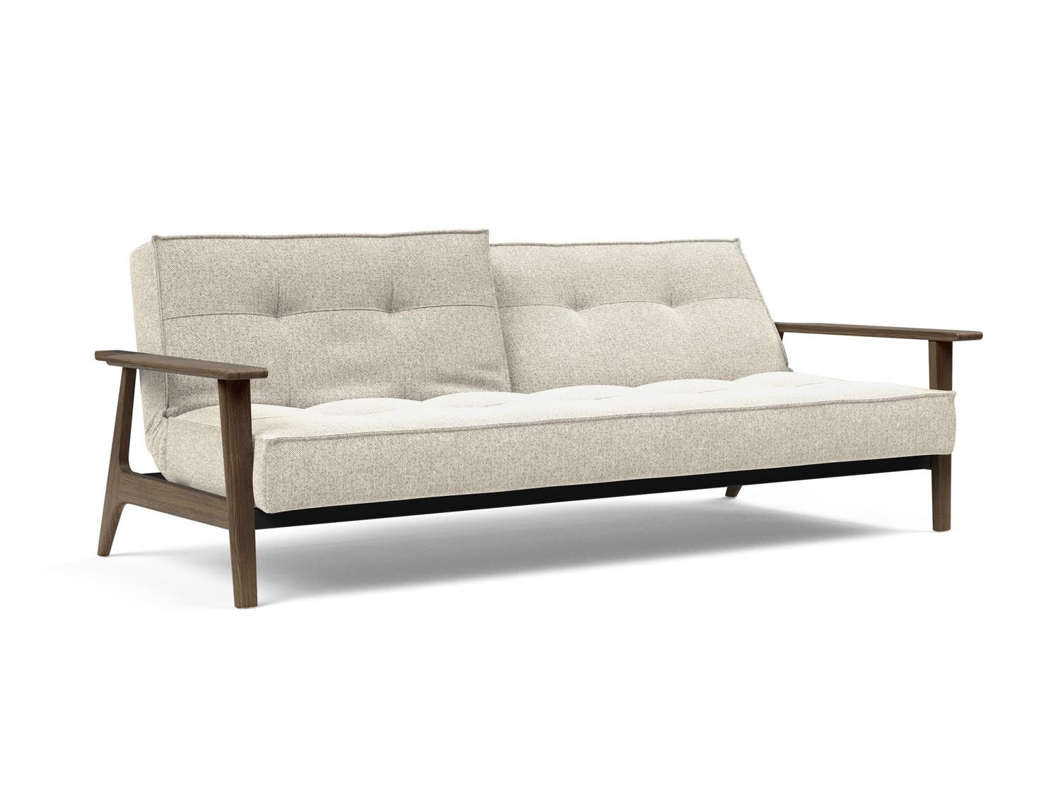 Entdecken Sie das Splitback Sofabett 115 Frej von Innovation Living – stilvoll, funktional und ideal für kleine Räume. Komfort für Tag und Nacht!