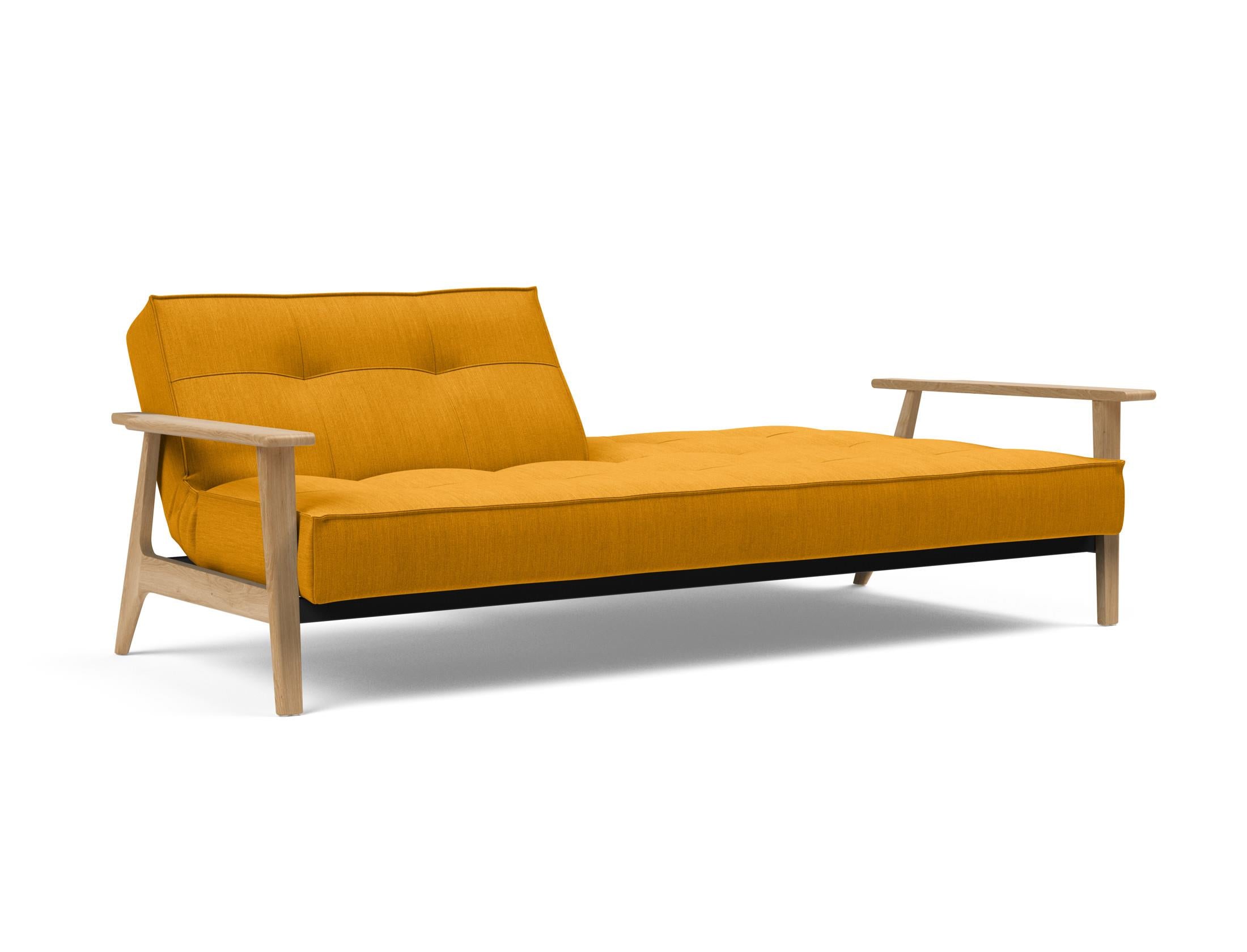 Erleben Sie das stilvolle Splitback Sofabett 115 Frej von Innovation Living – ideal für platzsparende Lösungen und zeitgemäße Einrichtung.