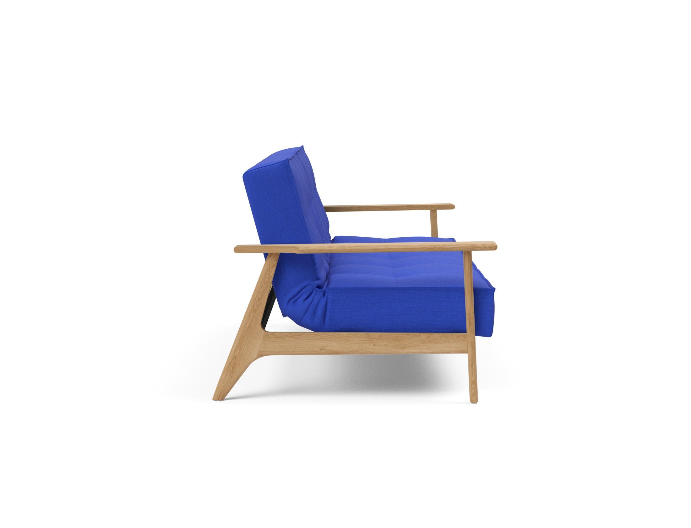 Erleben Sie das vielseitige Splitback Sofabett 115 Frej von Innovation Living – stilvoll, komfortabel und ideal für kleine Räume.
