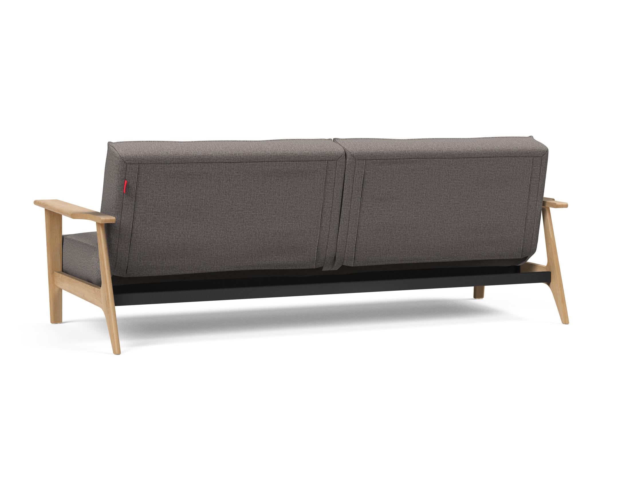 Erleben Sie das stilvolle Splitback Sofabett 115 Frej von Innovation Living – ideal für platzsparende Lösungen und zeitgemäße Einrichtung.
