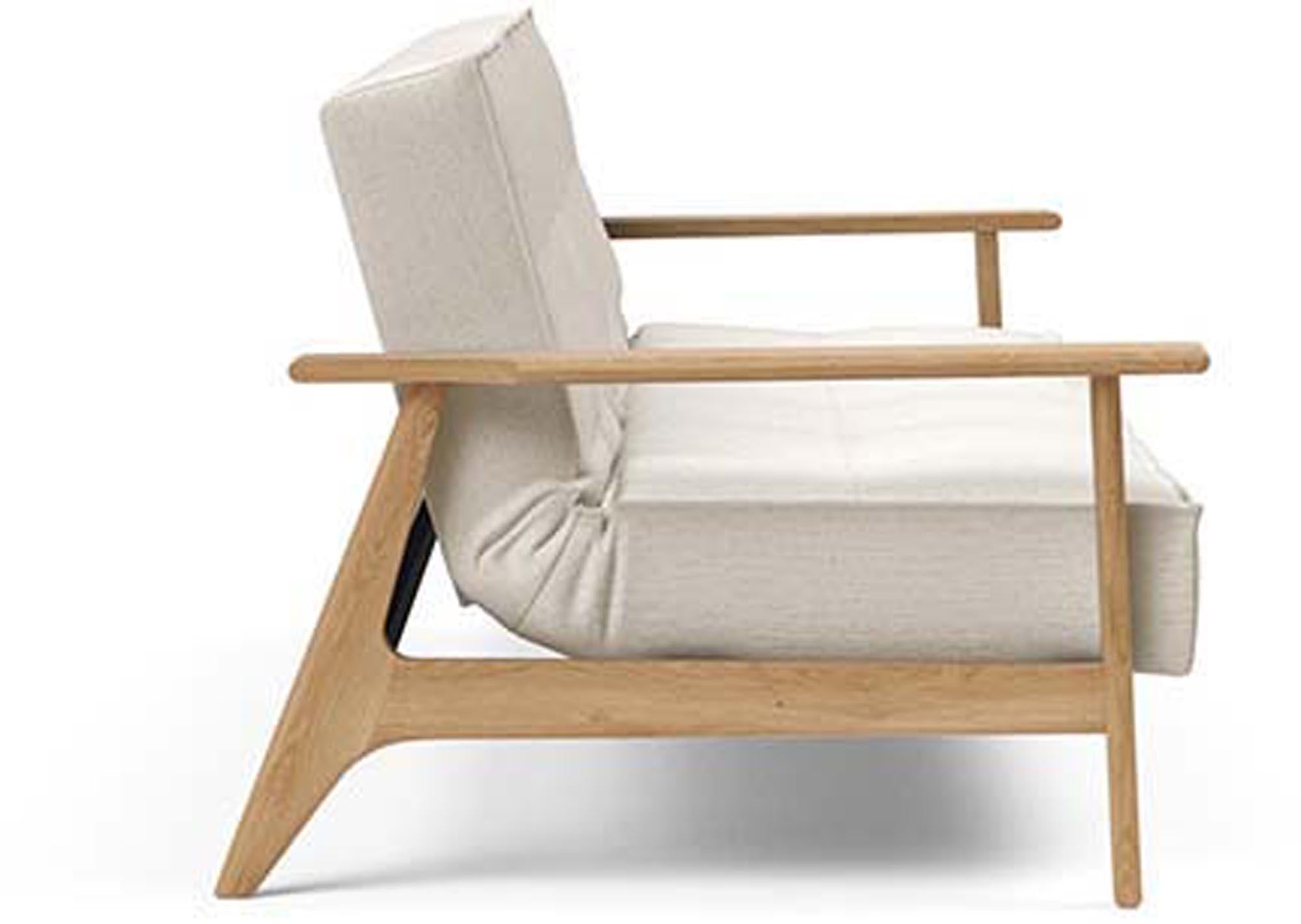Erleben Sie das stilvolle Splitback Sofabett 115 Frej von Innovation Living – ideal für platzsparende Lösungen und zeitgemäße Einrichtung.