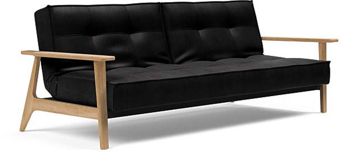 Splitback Sofabett 115 Frej in 550 Faunal Black präsentiert im Onlineshop von KAQTU Design AG. Bettsofa ist von Innovation Living