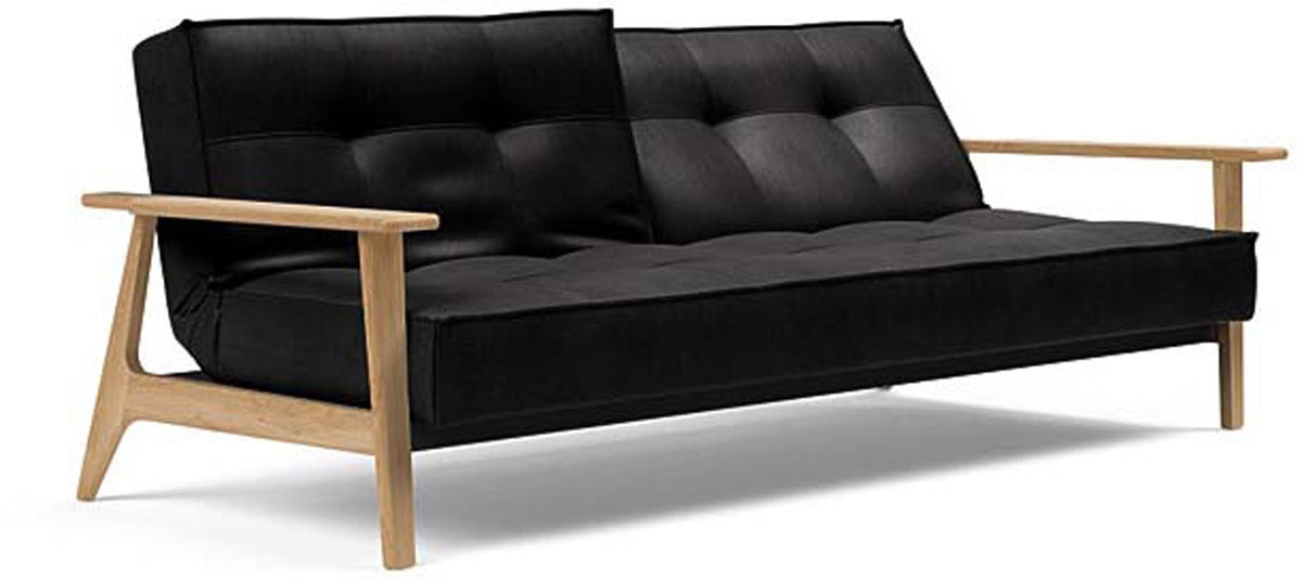 Splitback Sofabett 115 Frej in 550 Faunal Black präsentiert im Onlineshop von KAQTU Design AG. Bettsofa ist von Innovation Living