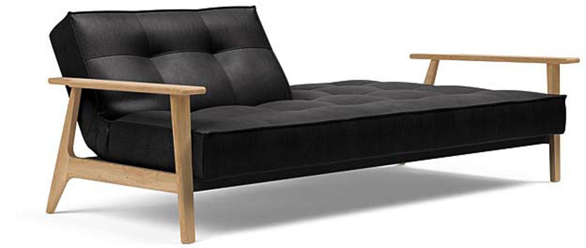 Splitback Sofabett 115 Frej in 550 Faunal Black präsentiert im Onlineshop von KAQTU Design AG. Bettsofa ist von Innovation Living