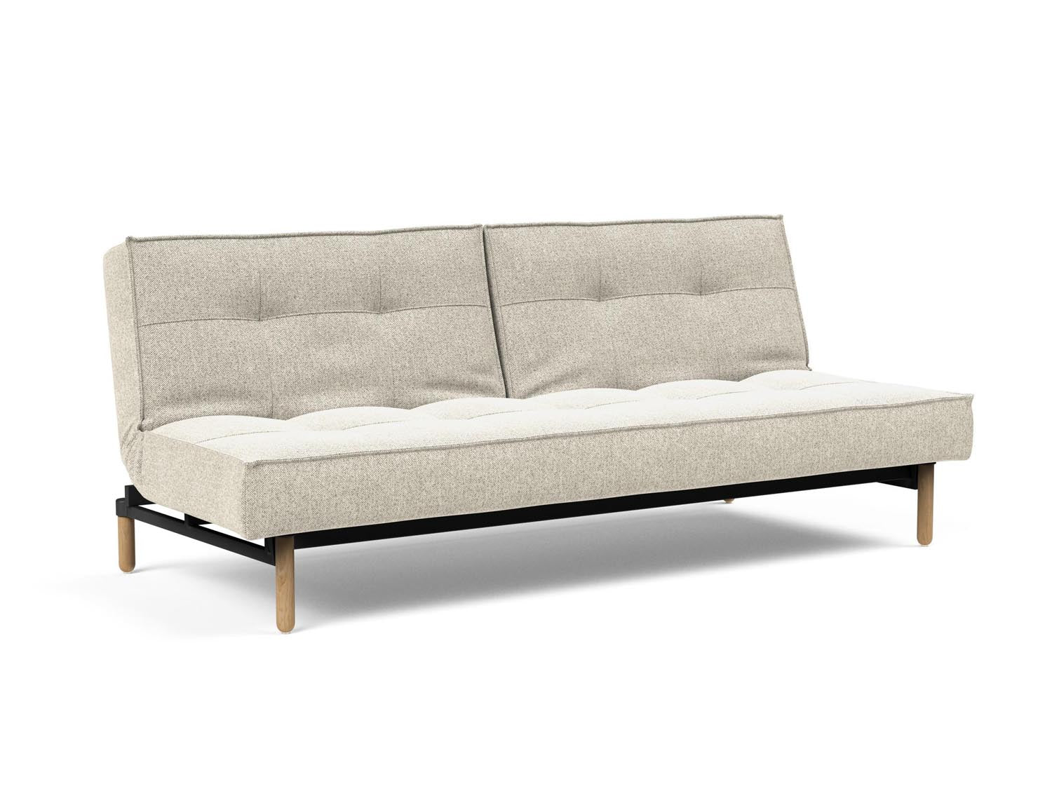 Das Splitback Sofabett 115 Stem von Innovation Living bietet stilvolle Flexibilität und Komfort, ideal für kleine Räume und Übernachtungsgäste.