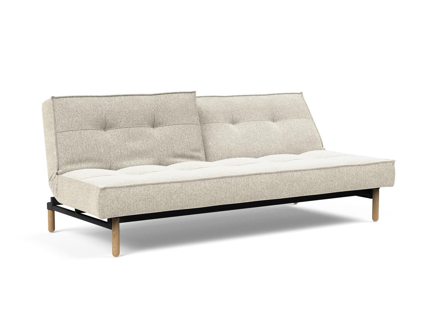 Das Splitback Sofabett 115 Stem von Innovation Living bietet stilvolle Flexibilität und Komfort, ideal für kleine Räume und Übernachtungsgäste.