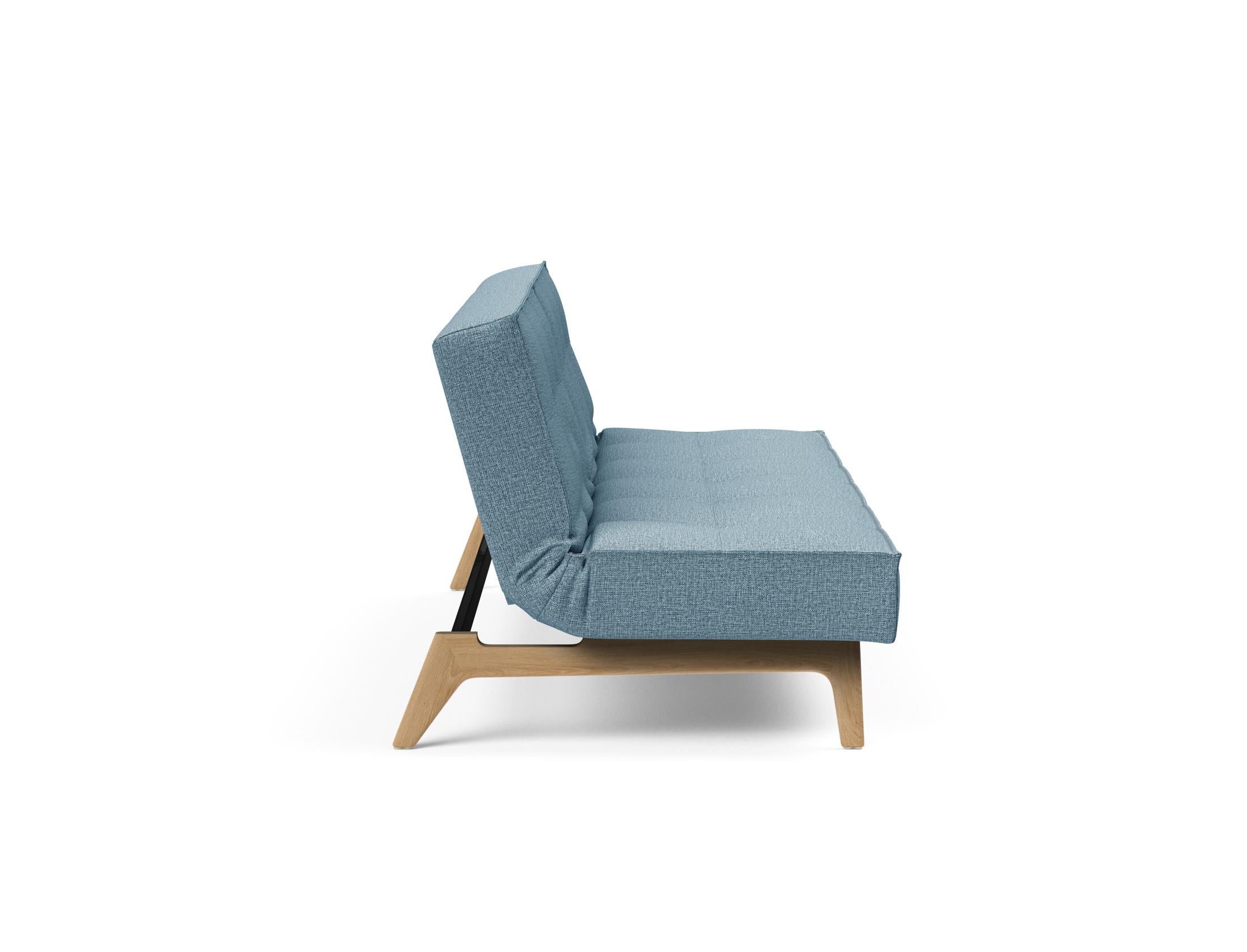 Das Splitback Sofabett 115 Eik von Innovation Living vereint stilvolle Eleganz mit praktischer Vielseitigkeit – ideal für Ihr Zuhause.