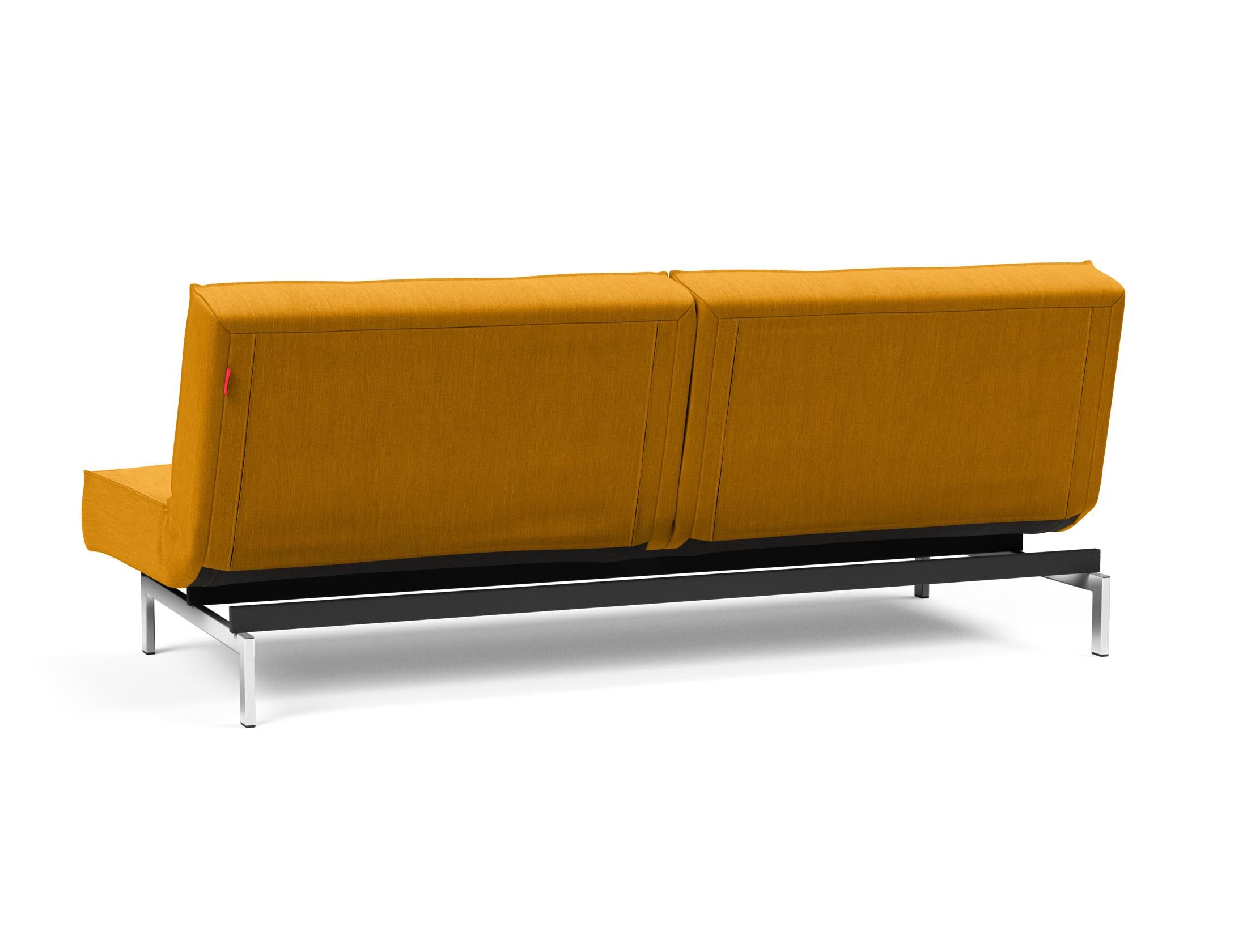 Erleben Sie das Splitback Sofabett 115 Chrom von Innovation Living – stilvoll, vielseitig und ideal für kleine Räume. Komfort trifft auf modernes Design!