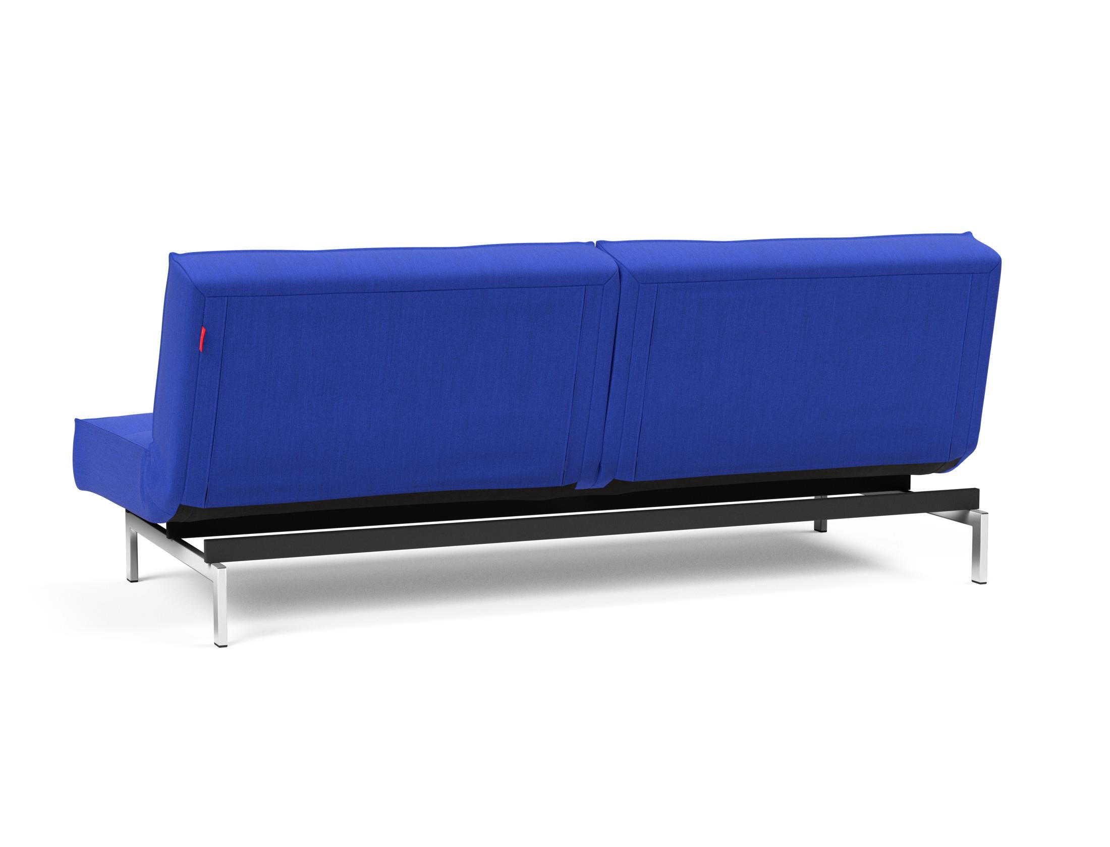 Entdecken Sie das stilvolle Splitback Sofabett 115 Chrom von Innovation Living – perfekt für zeitgemäße Wohnkonzepte und erholsame Nächte.
