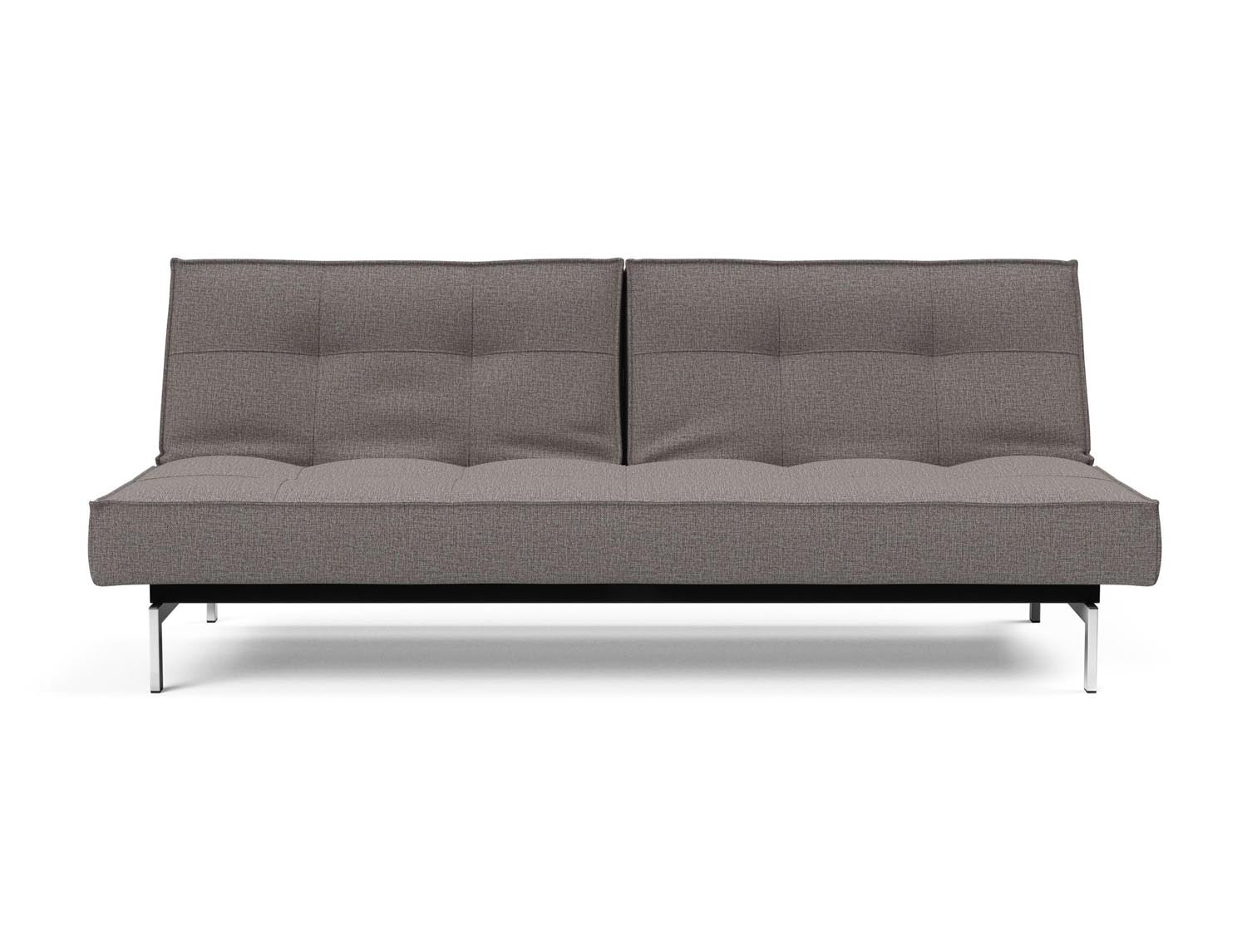 Erleben Sie das elegante Splitback Sofabett 115 Chrom von Innovation Living – ideal für moderne Räume und entspannende Schlafmomente.