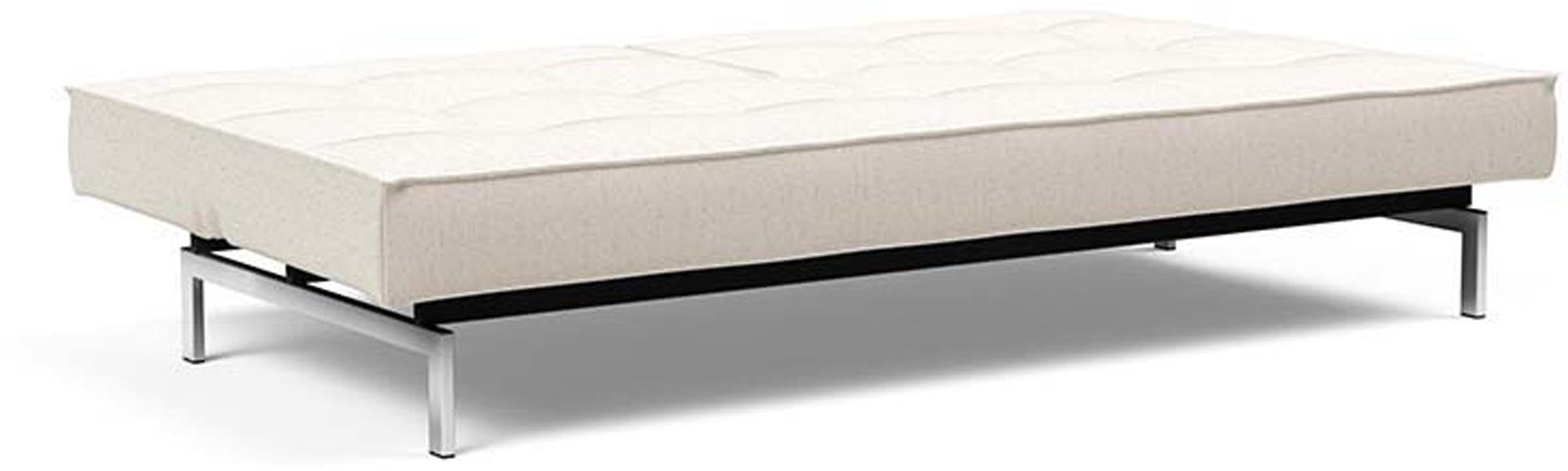 Entdecken Sie das stilvolle Splitback Sofabett 115 Chrom von Innovation Living – perfekt für zeitgemäße Wohnkonzepte und erholsame Nächte.