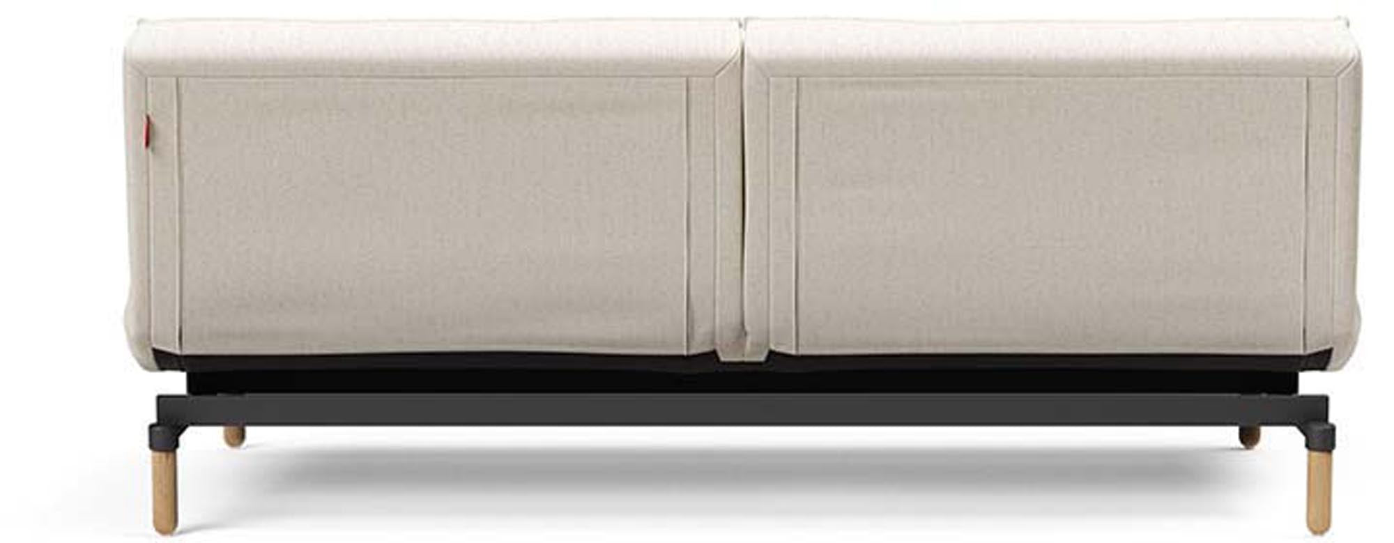 Das Splitback Sofabett 115 Stem von Innovation Living bietet stilvolle Flexibilität und Komfort, ideal für kleine Räume und Übernachtungsgäste.