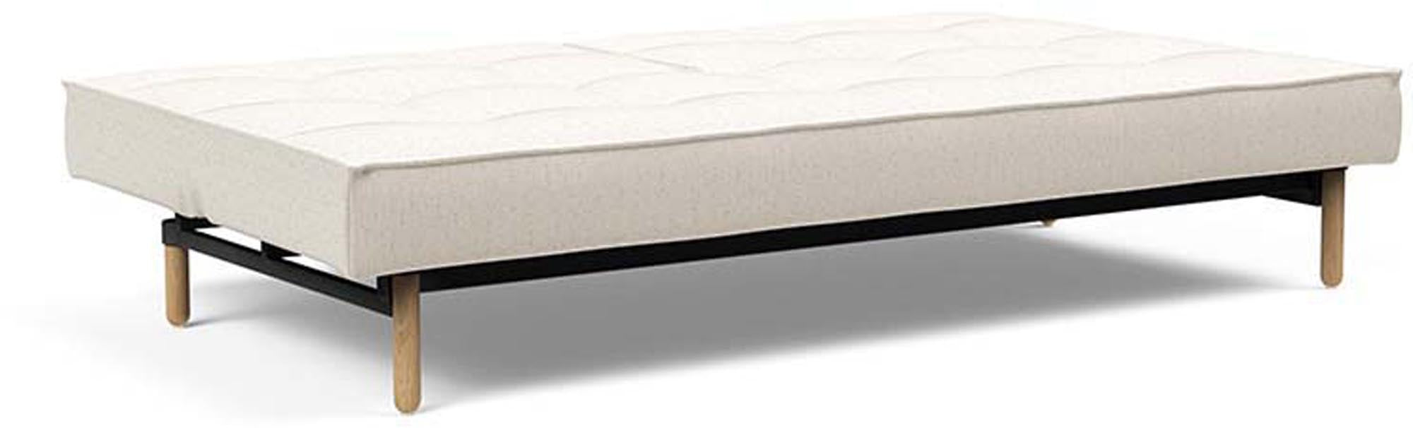 Das Splitback Sofabett 115 Stem von Innovation Living bietet stilvolle Flexibilität und Komfort, ideal für kleine Räume und Übernachtungsgäste.