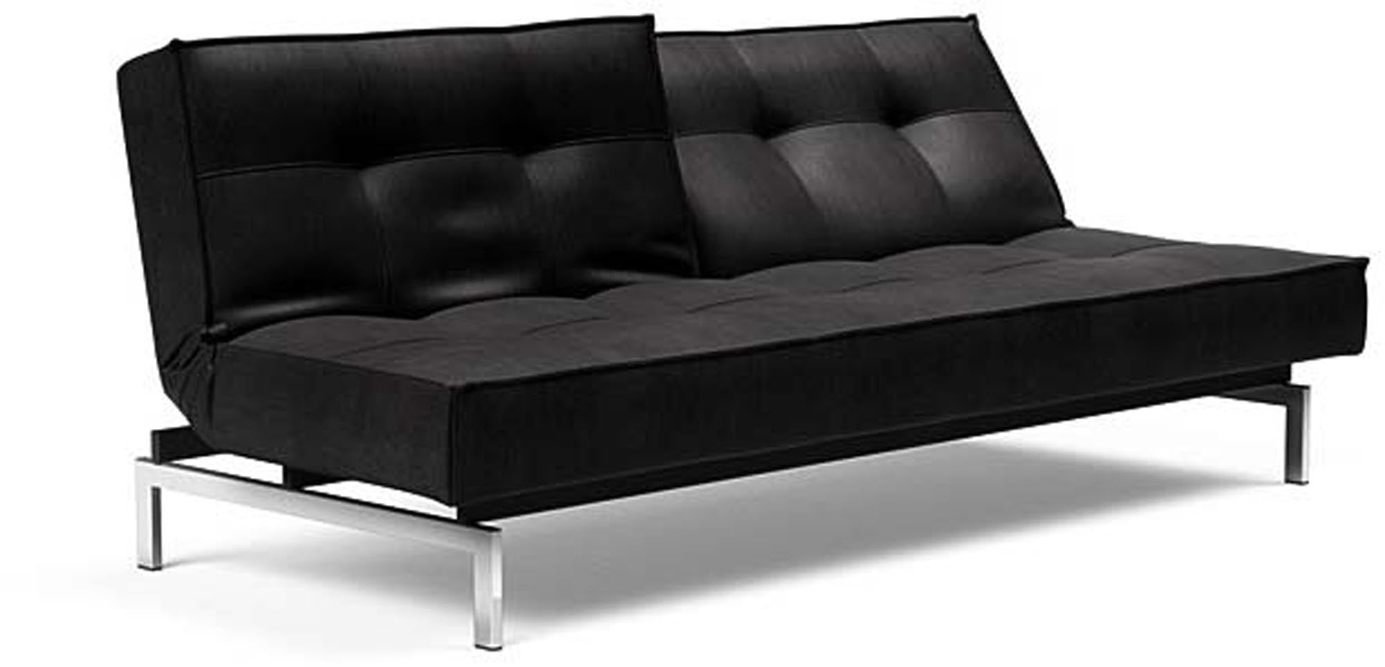 Erleben Sie das elegante Splitback Sofabett 115 Chrom von Innovation Living – ideal für moderne Räume und entspannende Schlafmomente.