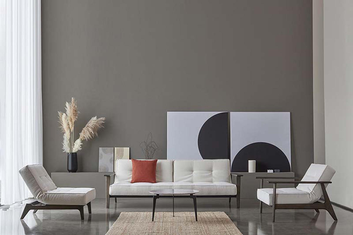 Splitback Frej Sessel in 531 Bouclé Off White präsentiert im Onlineshop von KAQTU Design AG. Sessel ist von Innovation Living