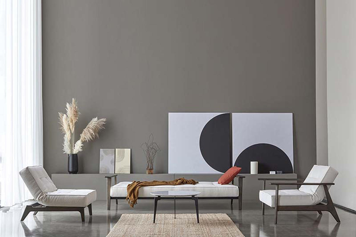 Splitback Frej Sessel in 531 Bouclé Off White präsentiert im Onlineshop von KAQTU Design AG. Sessel ist von Innovation Living