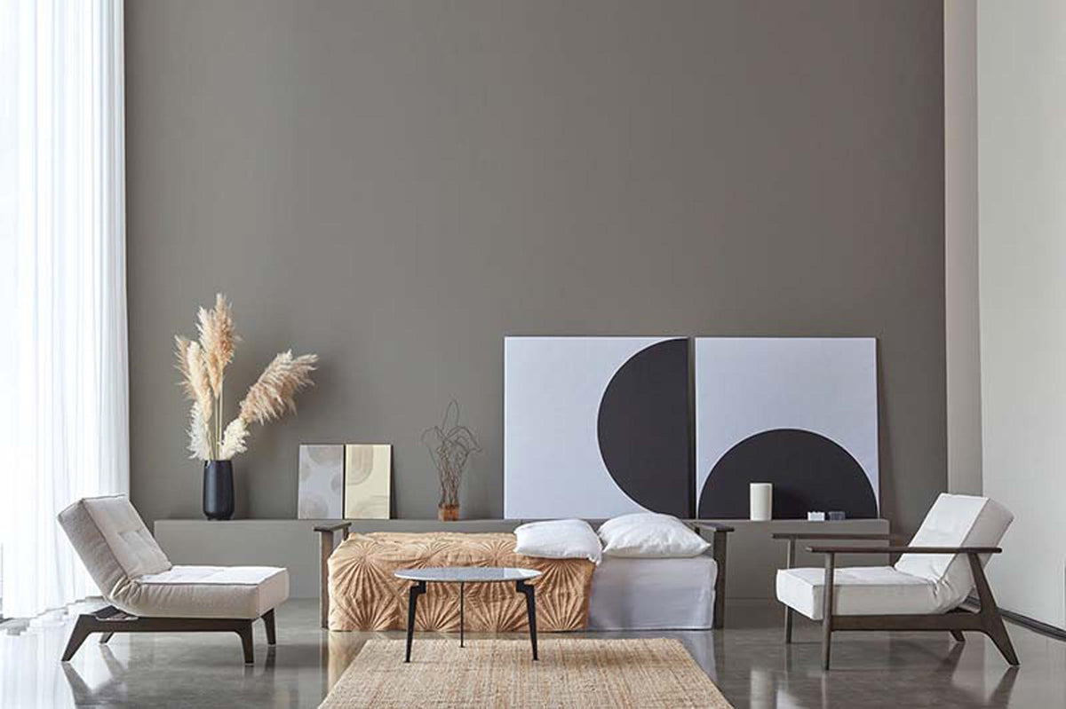 Splitback Frej Sessel in 531 Bouclé Off White präsentiert im Onlineshop von KAQTU Design AG. Sessel ist von Innovation Living