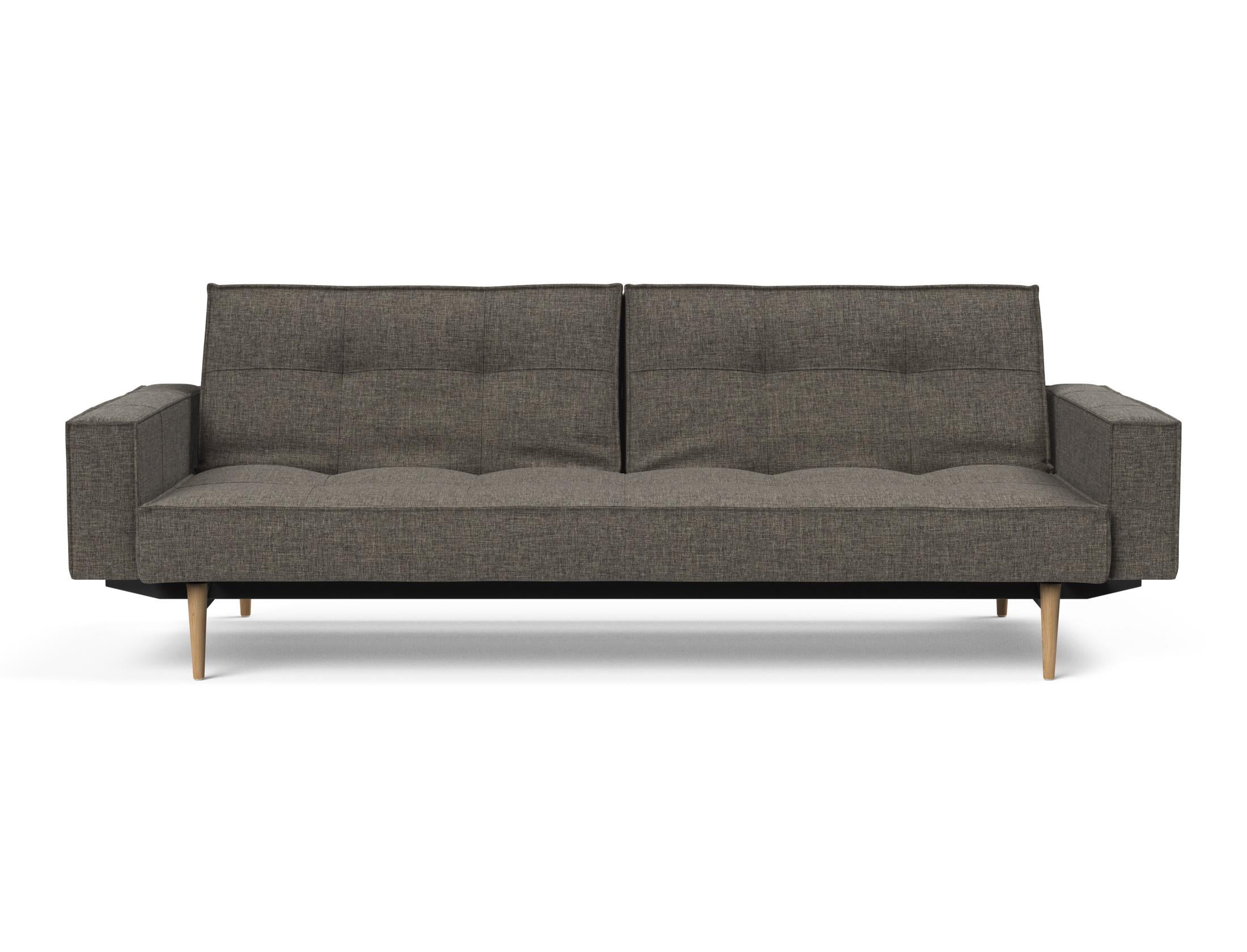 Das Splitback Sofabett 115 Styletto vereint elegantes Design mit praktischer Funktionalität. Ideal für Wohnzimmer und Gästezimmer.