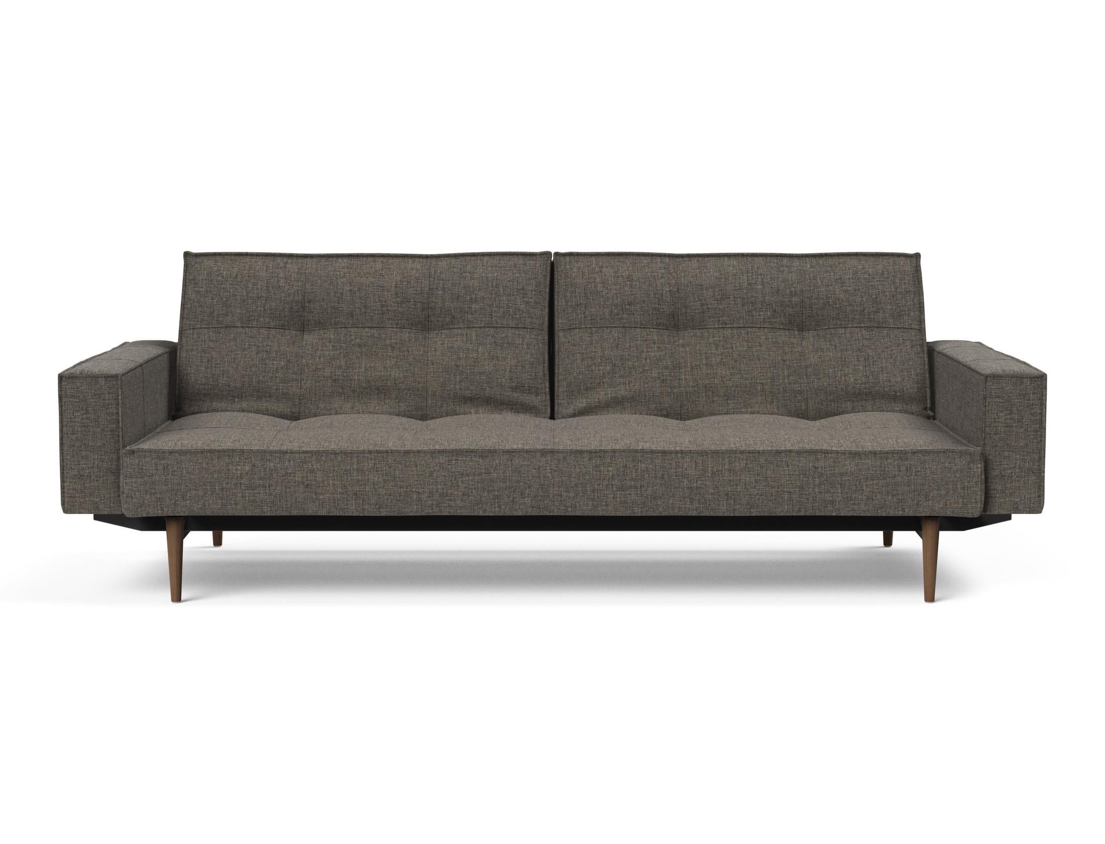 Das Splitback Sofabett 115 Styletto vereint elegantes Design mit praktischer Funktionalität. Ideal für Wohnzimmer und Gästezimmer.