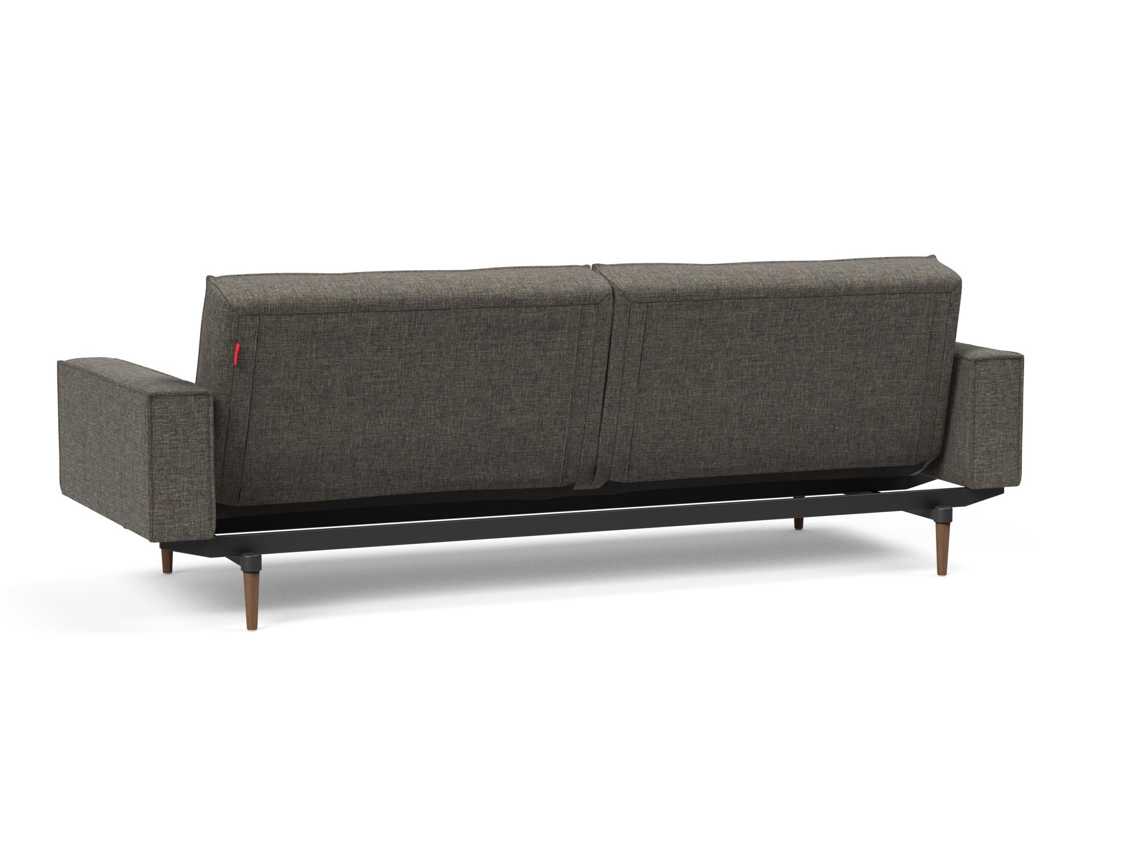 Das Splitback Sofabett 115 Styletto vereint elegantes Design mit praktischer Funktionalität. Ideal für Wohnzimmer und Gästezimmer.