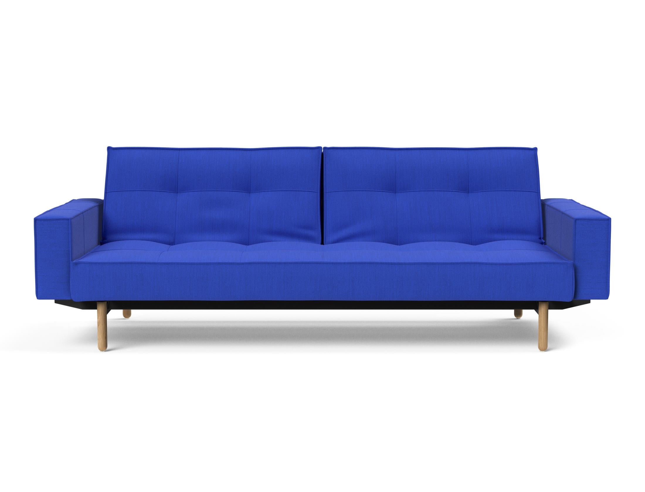 Das stilvolle Splitback Sofabett 115 Stem von Innovation Living vereint Funktionalität und Design, ideal für entspannte Stunden und Gästeübernachtungen.