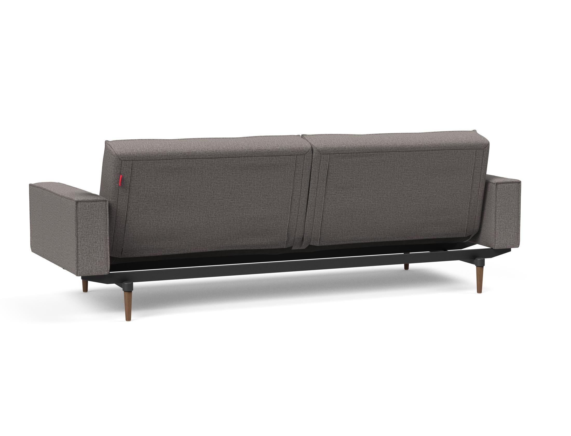 Das Splitback Sofabett 115 Styletto vereint elegantes Design mit praktischer Funktionalität. Ideal für Wohnzimmer und Gästezimmer.
