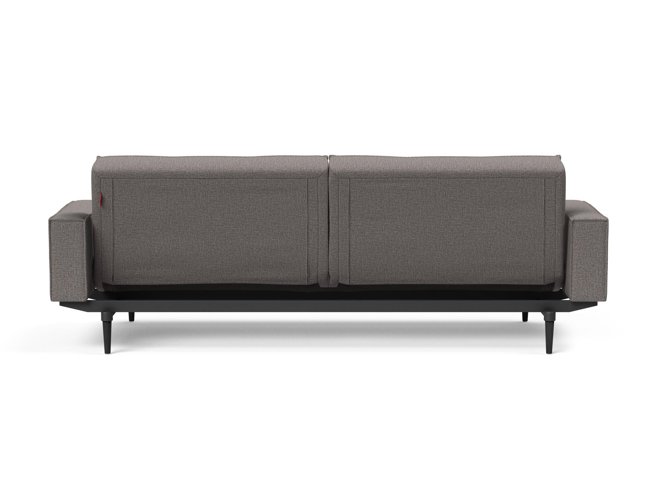 Das Splitback Sofabett 115 Styletto vereint elegantes Design mit praktischer Funktionalität. Ideal für Wohnzimmer und Gästezimmer.