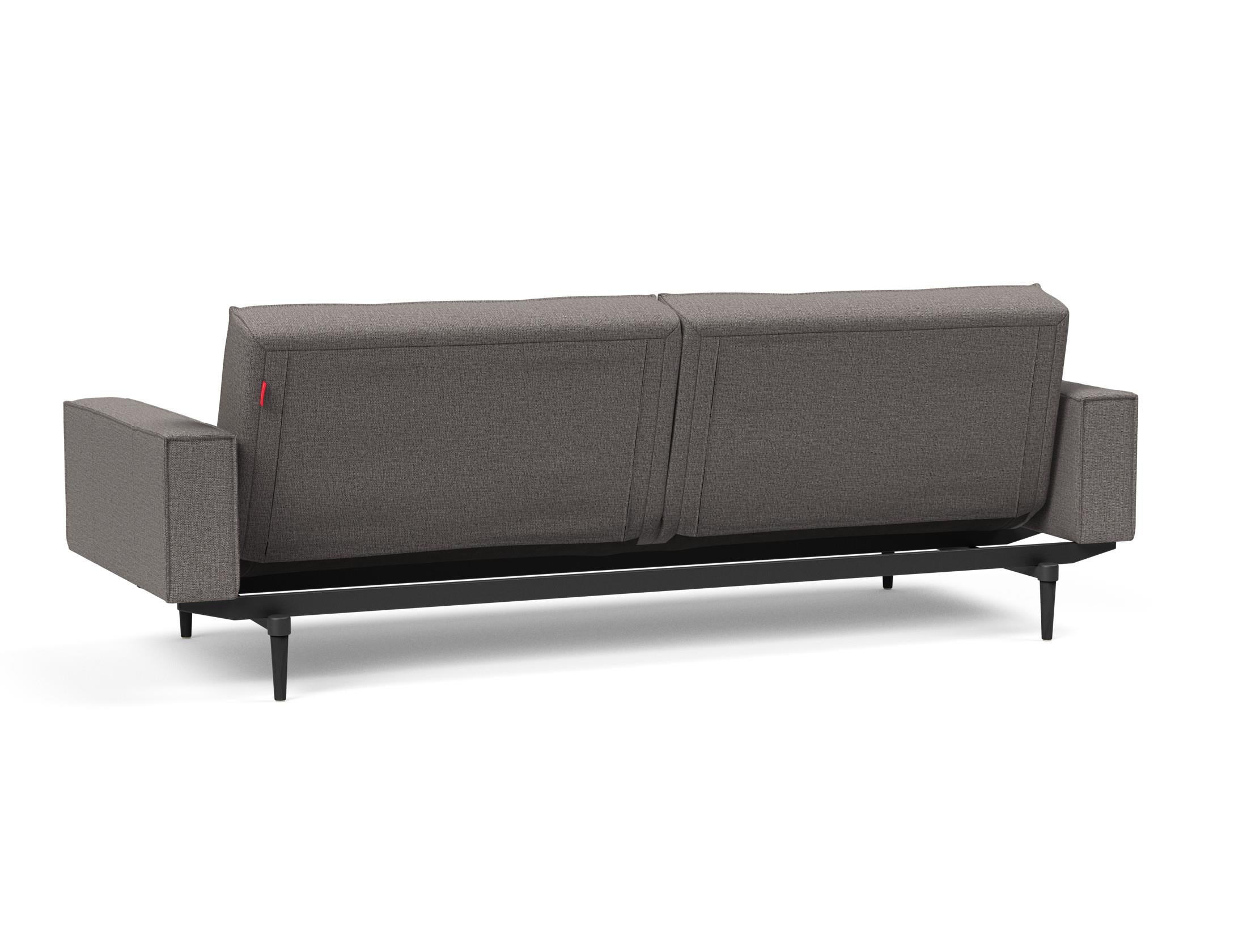 Das Splitback Sofabett 115 Styletto vereint elegantes Design mit praktischer Funktionalität. Ideal für Wohnzimmer und Gästezimmer.