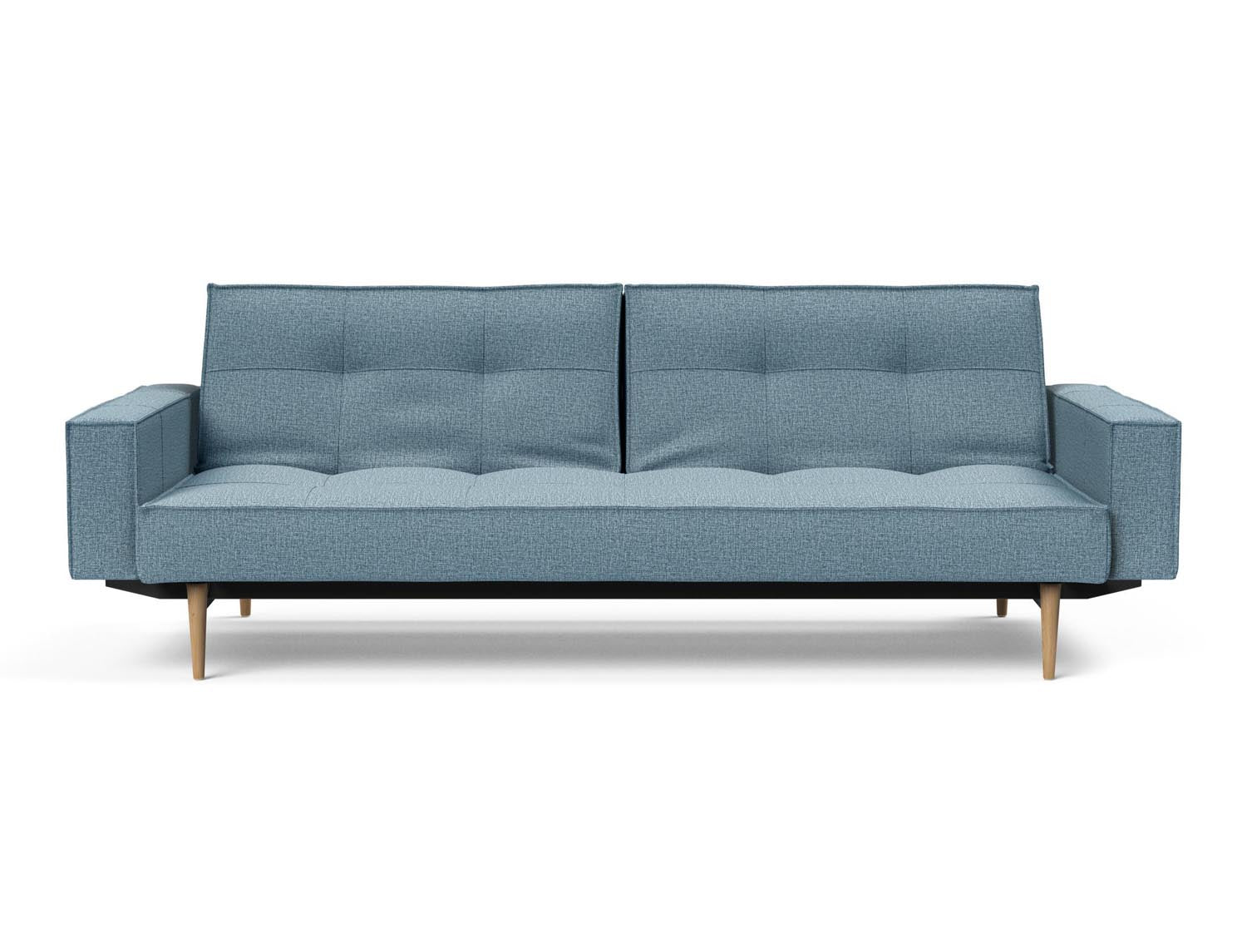 Das Splitback Sofabett 115 Styletto vereint elegantes Design mit praktischer Funktionalität. Ideal für Wohnzimmer und Gästezimmer.