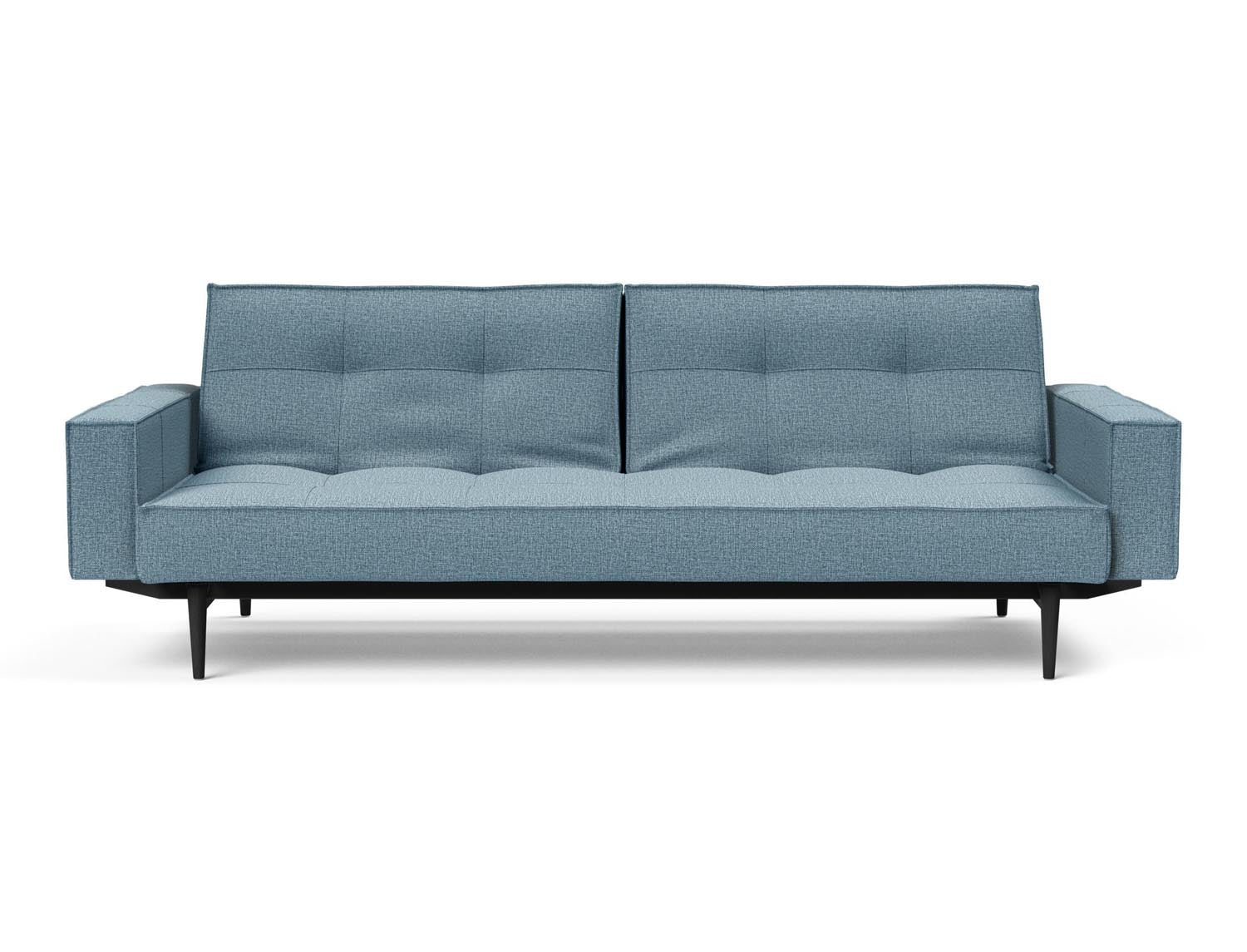 Das Splitback Sofabett 115 Styletto vereint elegantes Design mit praktischer Funktionalität. Ideal für Wohnzimmer und Gästezimmer.