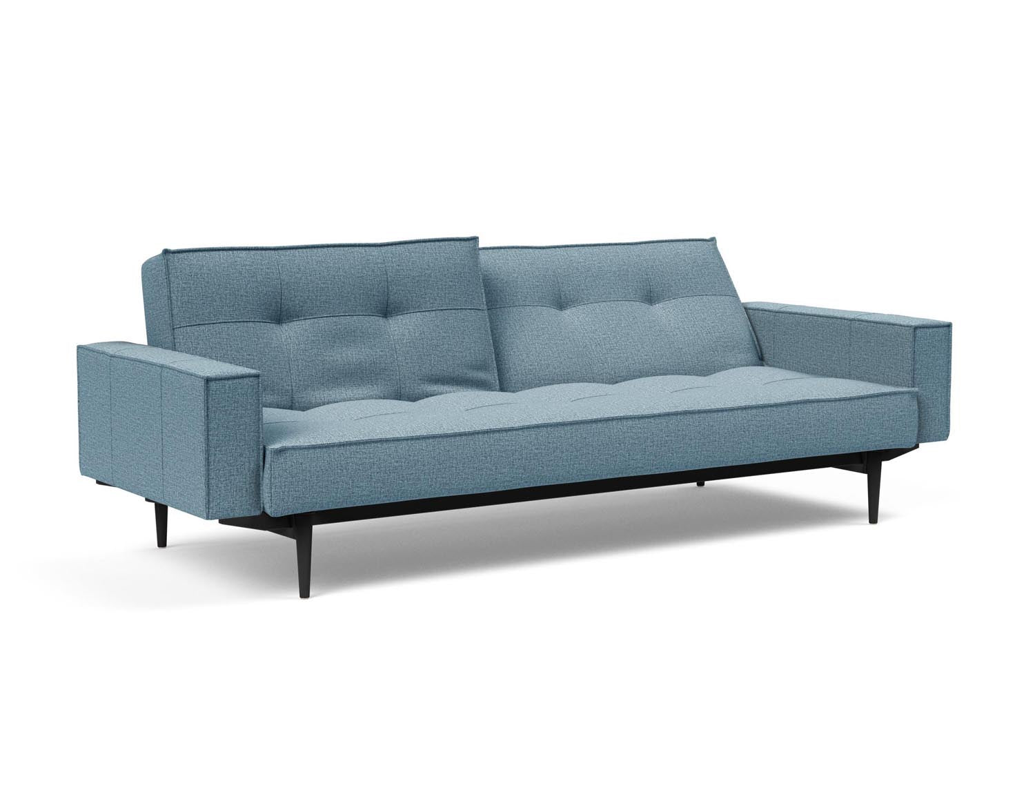 Das Splitback Sofabett 115 Styletto vereint elegantes Design mit praktischer Funktionalität. Ideal für Wohnzimmer und Gästezimmer.