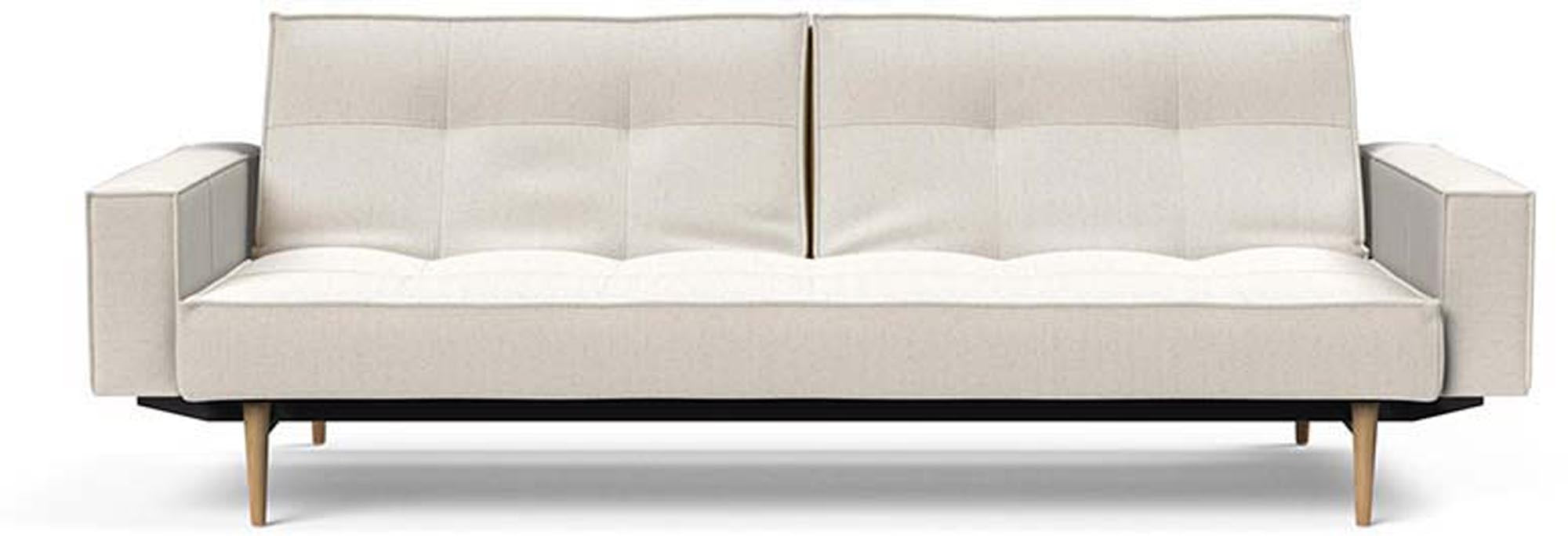 Das Splitback Sofabett 115 Styletto vereint elegantes Design mit praktischer Funktionalität. Ideal für Wohnzimmer und Gästezimmer.