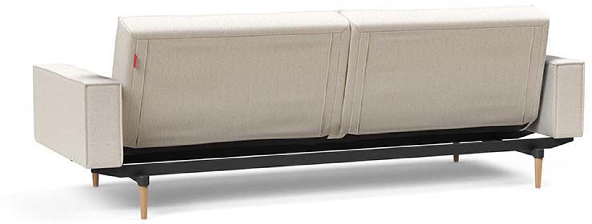 Das Splitback Sofabett 115 Styletto vereint elegantes Design mit praktischer Funktionalität. Ideal für Wohnzimmer und Gästezimmer.