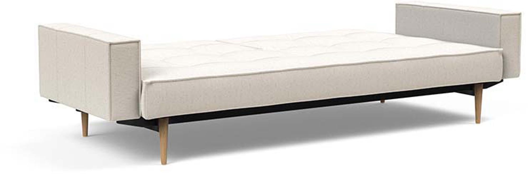 Das Splitback Sofabett 115 Styletto vereint elegantes Design mit praktischer Funktionalität. Ideal für Wohnzimmer und Gästezimmer.