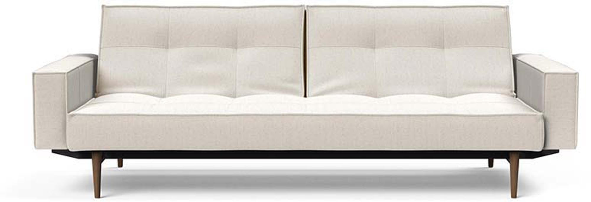 Das Splitback Sofabett 115 Styletto vereint elegantes Design mit praktischer Funktionalität. Ideal für Wohnzimmer und Gästezimmer.
