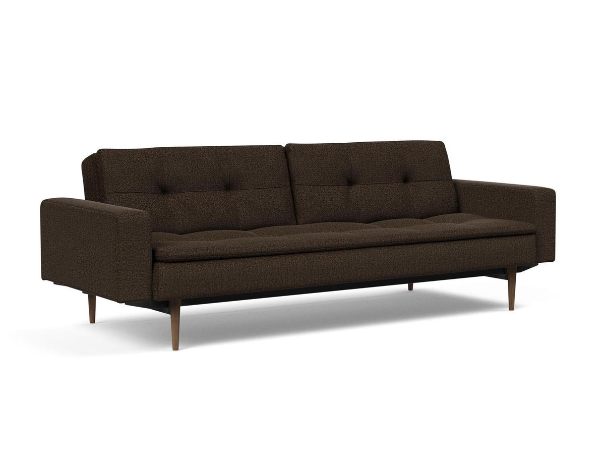 Dublexo Styletto Schlafsofa 115 mit Armlehnen in 358 Taura Chocco präsentiert im Onlineshop von KAQTU Design AG. Bettsofa ist von Innovation Living
