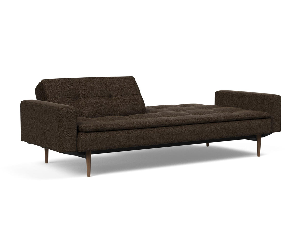 Dublexo Styletto Schlafsofa 115 mit Armlehnen in 358 Taura Chocco präsentiert im Onlineshop von KAQTU Design AG. Bettsofa ist von Innovation Living