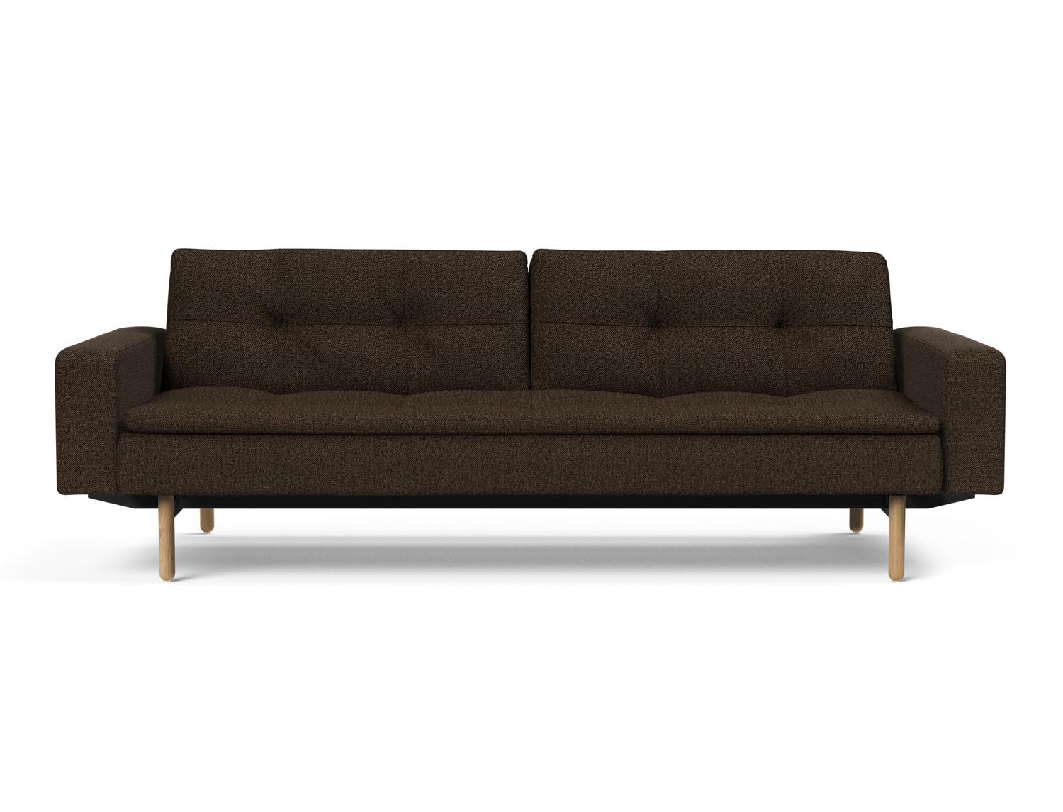 Erleben Sie das stilvolle Dublexo Stem Schlafsofa 115 mit Armlehnen von Innovation Living – perfekt für komfortable Entspannung und zeitgemässe Einrichtung.