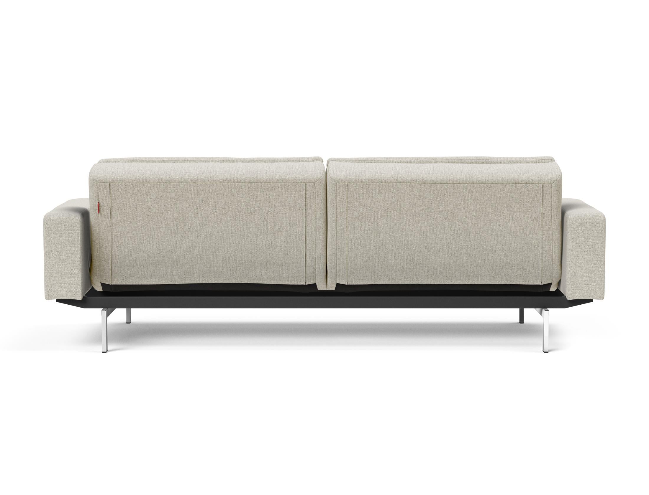 Das Dublexo Chrom Schlafsofa 115 mit Armlehnen bietet modernen Komfort und vielseitige Nutzung, perfekt für jedes Zuhause und Gästezimmer.