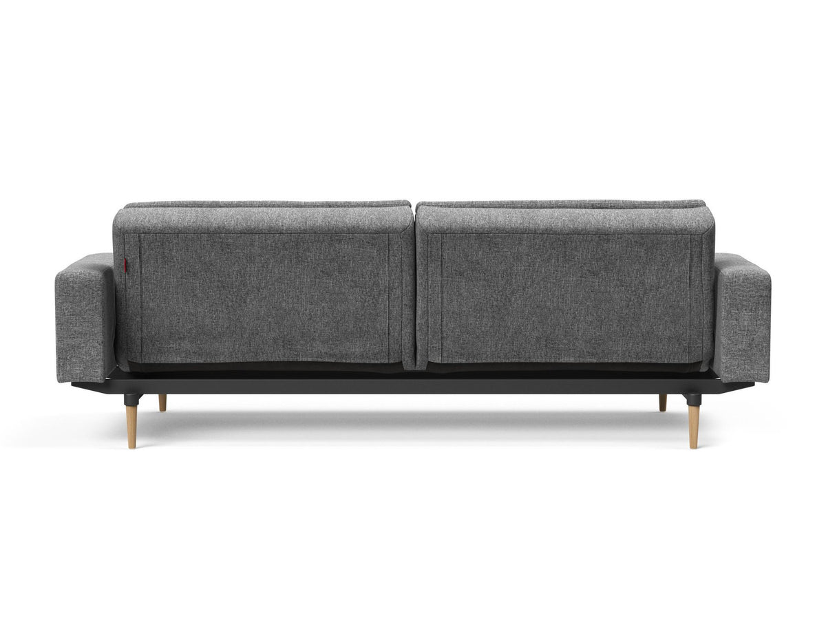 Dublexo Styletto Schlafsofa 115 mit Armlehnen in 563 Twist Charcoal präsentiert im Onlineshop von KAQTU Design AG. Bettsofa ist von Innovation Living