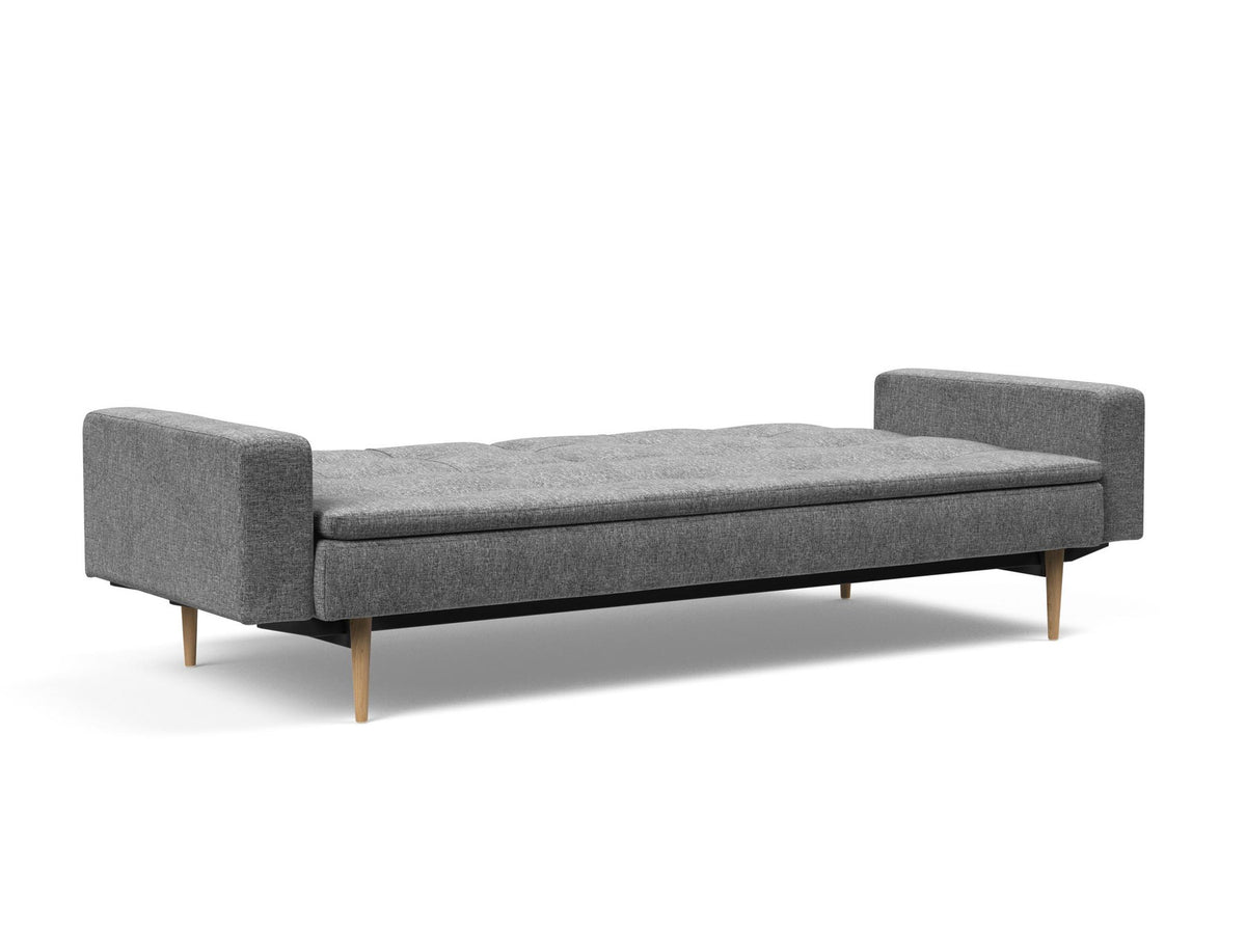Dublexo Styletto Schlafsofa 115 mit Armlehnen in 563 Twist Charcoal präsentiert im Onlineshop von KAQTU Design AG. Bettsofa ist von Innovation Living