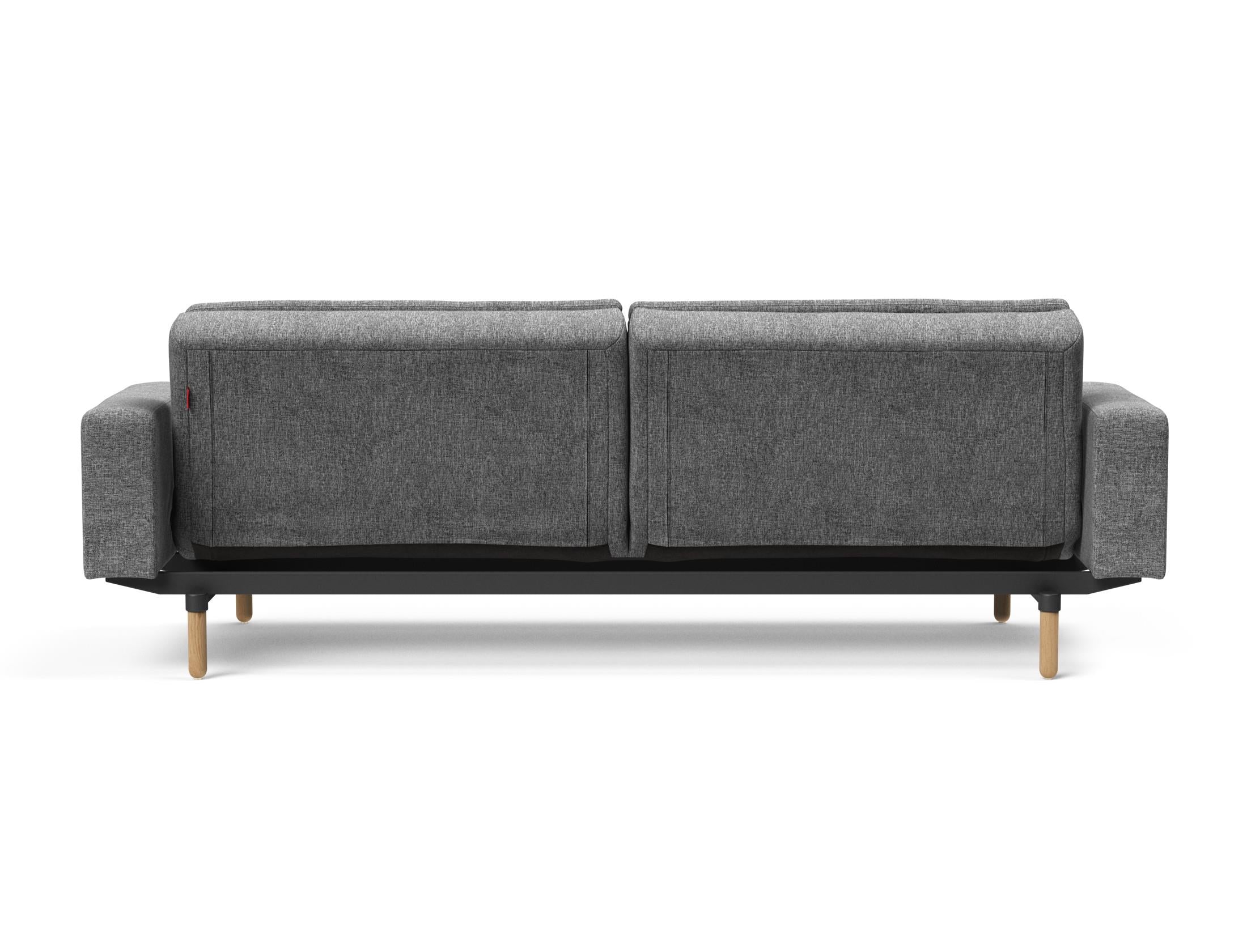 Das Dublexo Stem Schlafsofa 115 mit Armlehnen bietet modernen Komfort und stilvolles skandinavisches Design. Perfekt für Gäste und stilvolle Wohnräume.