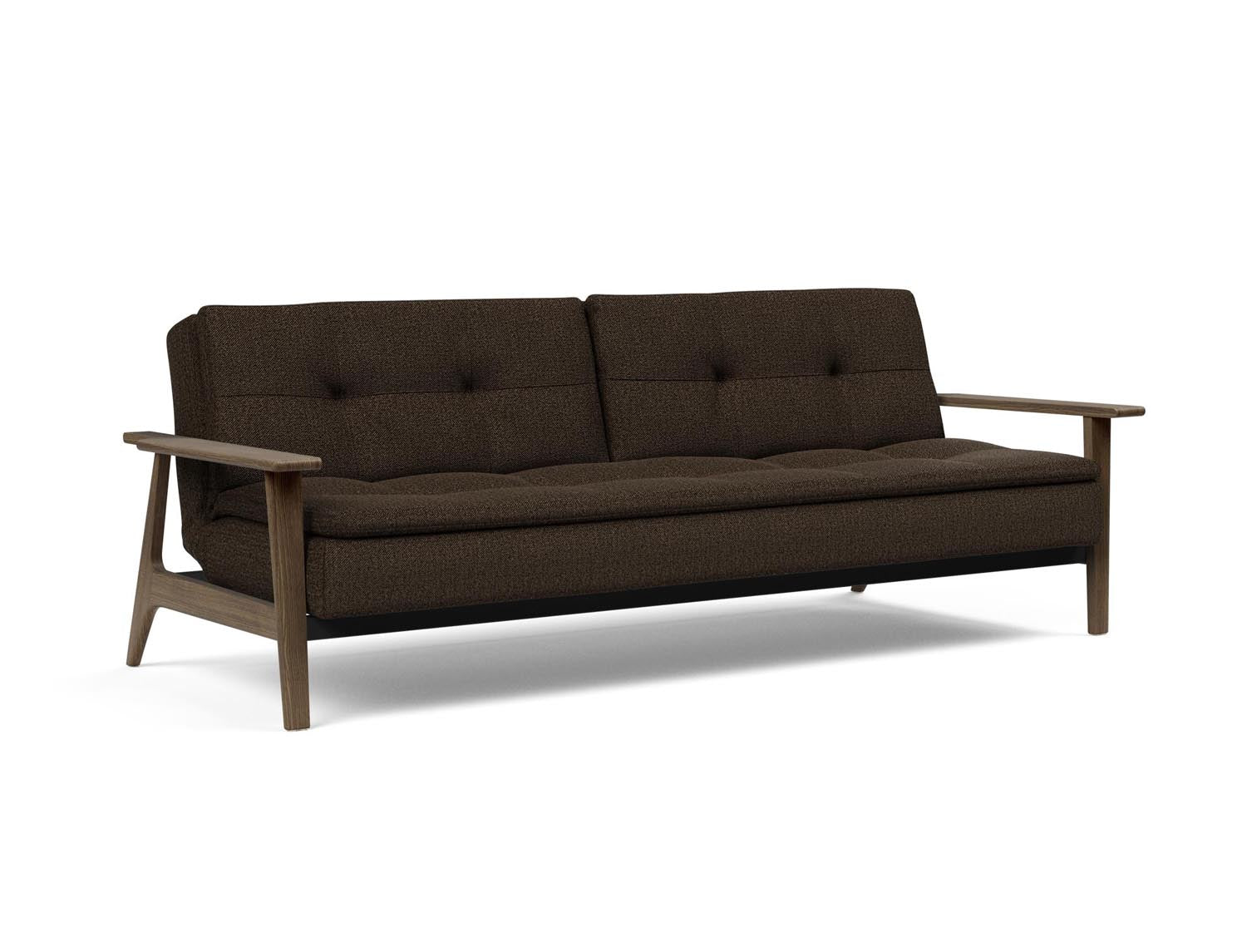 Entdecken Sie das vielseitige Dublexo Frej Schlafsofa 115 in eleganter Rauch-Eiche – ideal für entspannte Abende und stilvolle Gästezimmer.