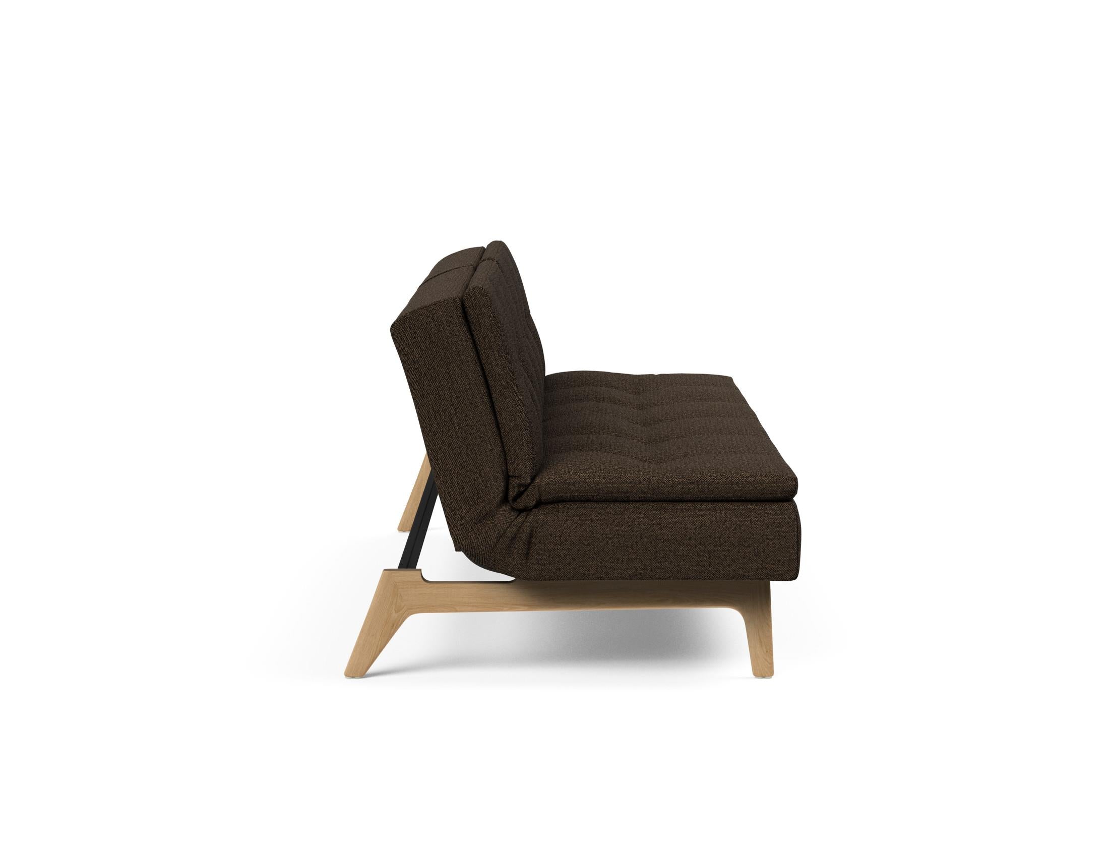 Das Dublexo Eik Schlafsofa 115 Eiche von Innovation Living vereint modernes Design mit Funktionalität – ideal für stilvolle Wohnräume.