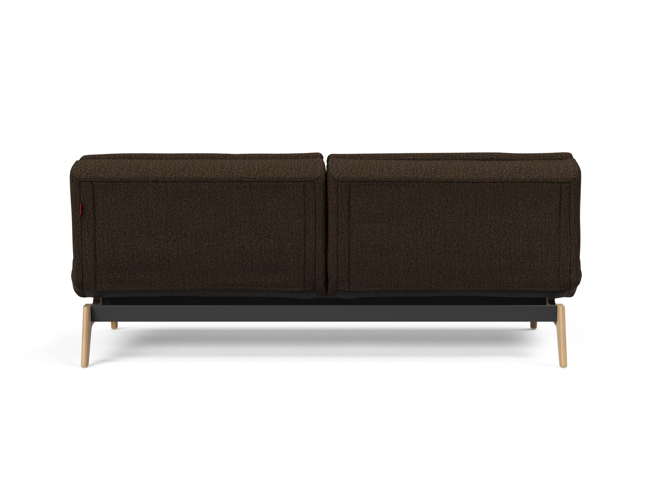 Das Dublexo Eik Schlafsofa 115 Eiche von Innovation Living bietet eleganten Komfort und vielseitige Nutzung – perfekt für jedes Zuhause.