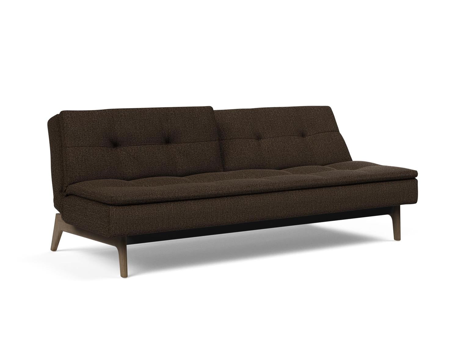 Erleben Sie das vielseitige Dublexo Eik Schlafsofa 115 in edler Rauch-Eiche – perfektes Design für modernes Wohnen und optimalen Komfort.