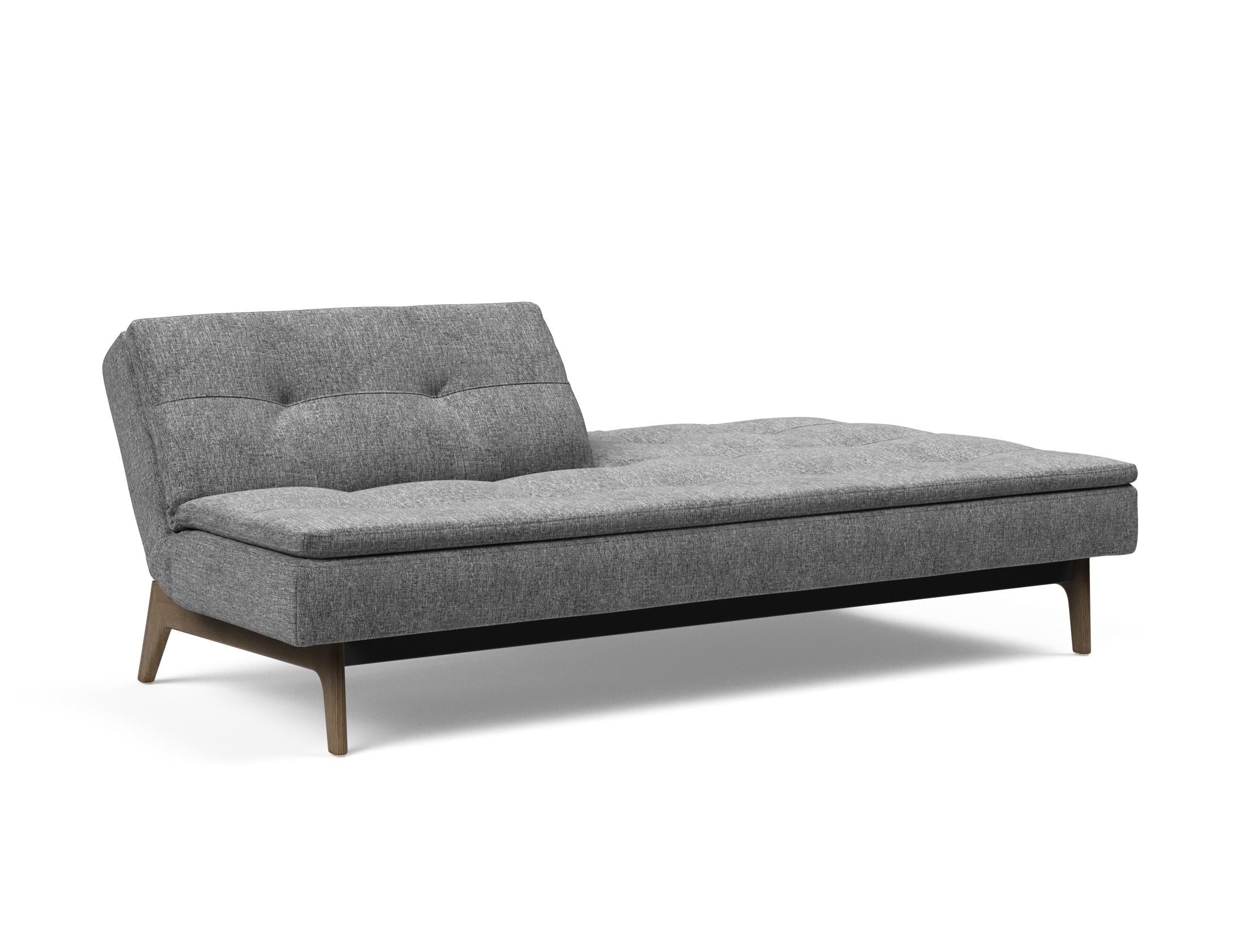 Das Dublexo Eik Schlafsofa 115 in Rauch-Eiche bietet modernes Design, Komfort und Funktionalität für vielseitige Wohnlösungen.