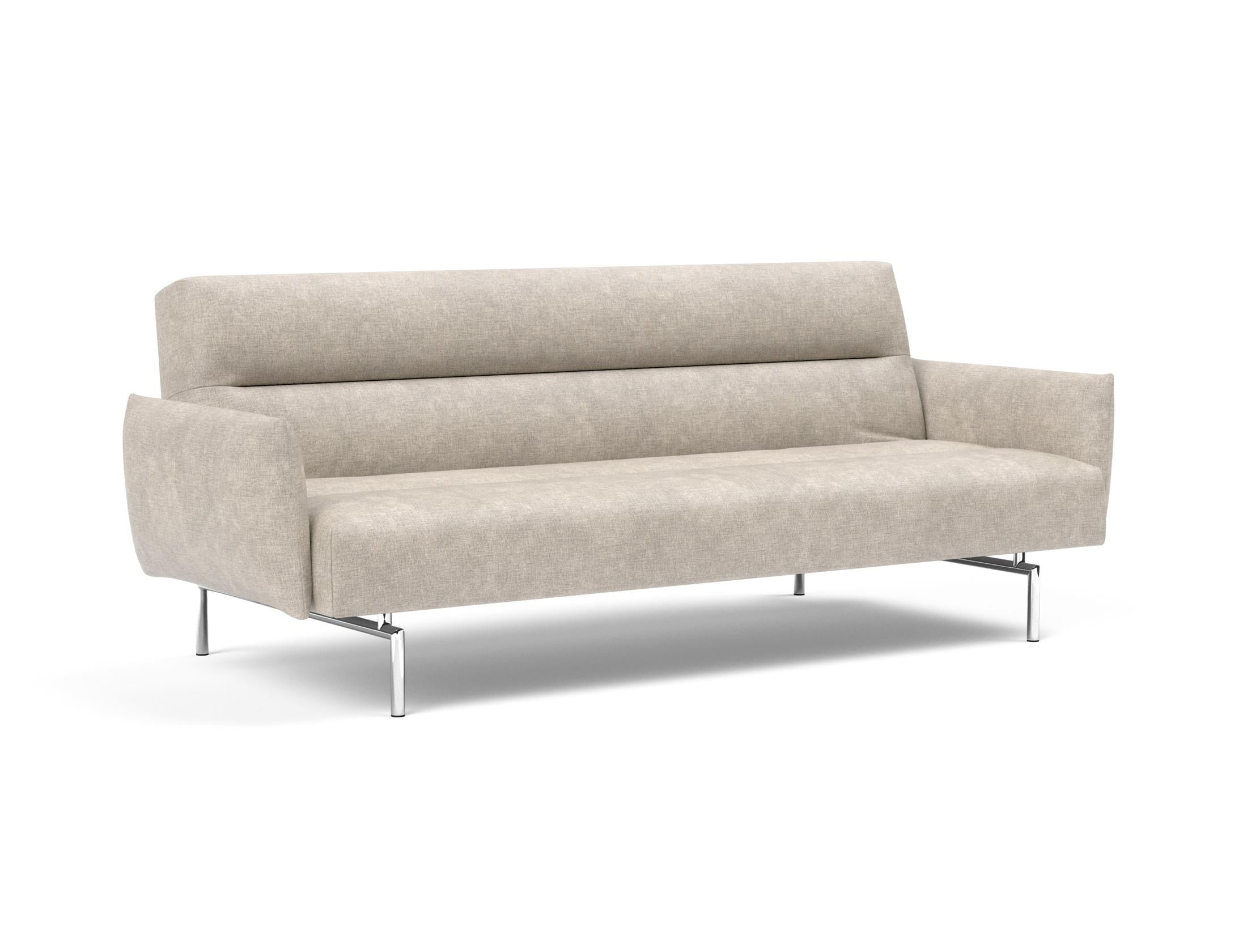 Entdecken Sie das Jillis Schlafsofa mit Armlehnen von Innovation Living – eine perfekte Kombination aus modernem Stil, Komfort und praktischer Nutzung.