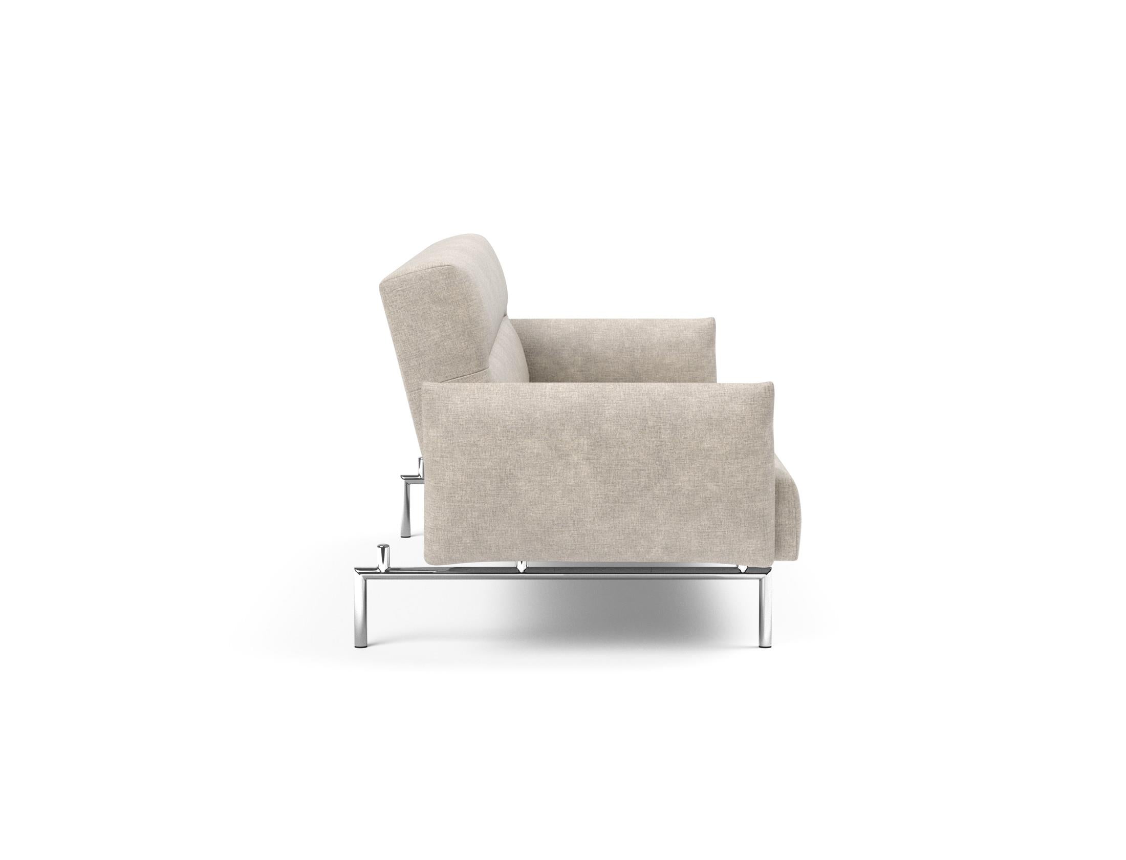 Erleben Sie das Jillis Schlafsofa mit Armlehnen von Innovation Living – stilvolles Design trifft auf hohen Komfort und vielseitige Funktionalität.